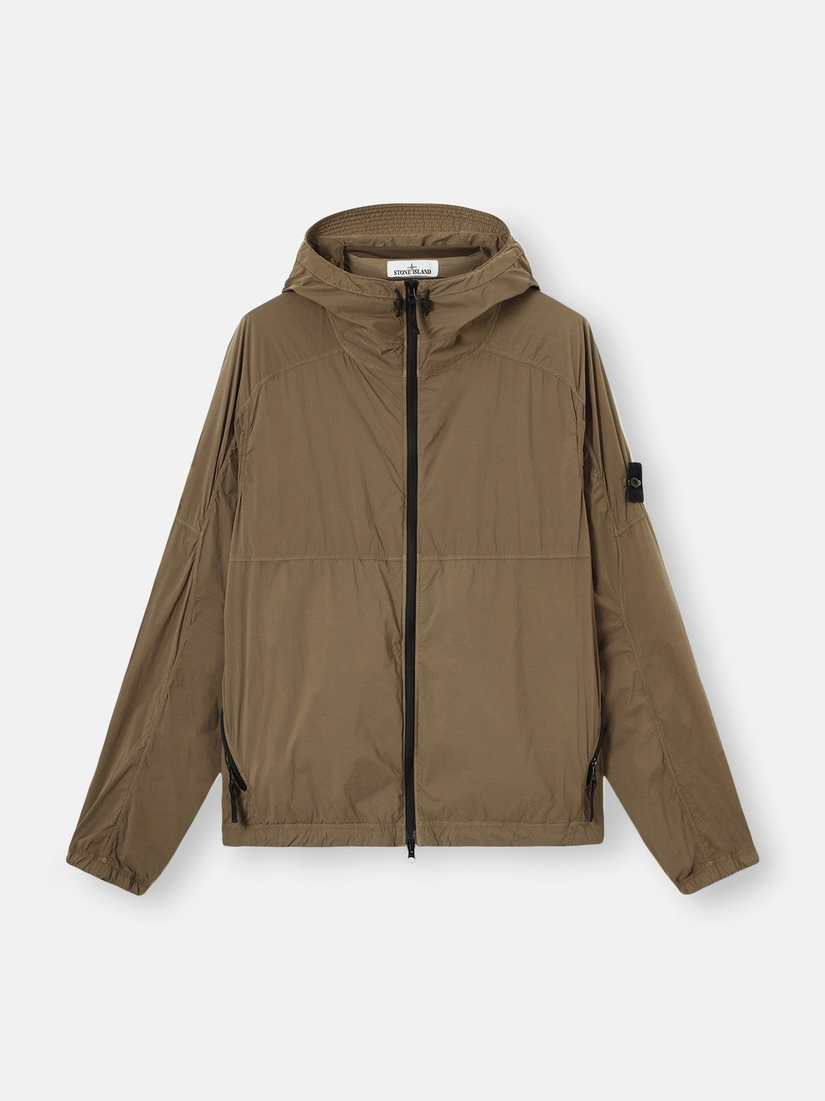 Stone Island Hooded Jacket with Anti-Drop Finish Q100020