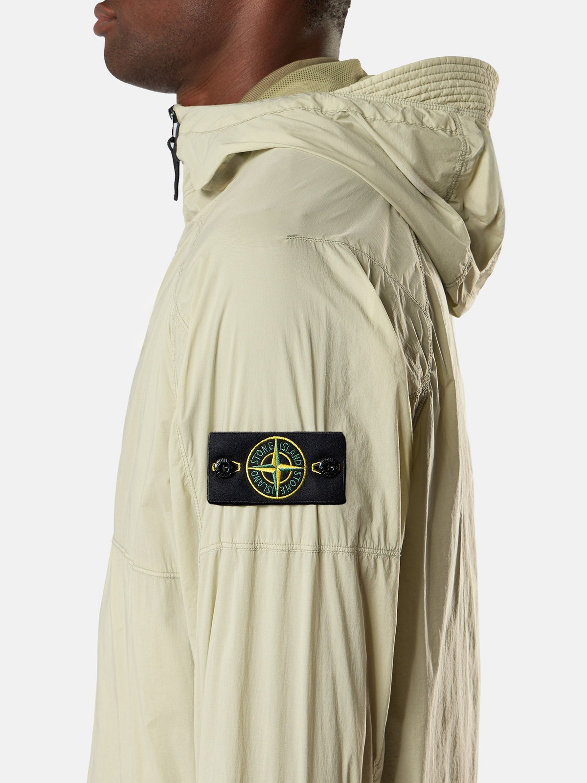 Stone Island Hooded Jacket with Anti-Drop Finish Q100020