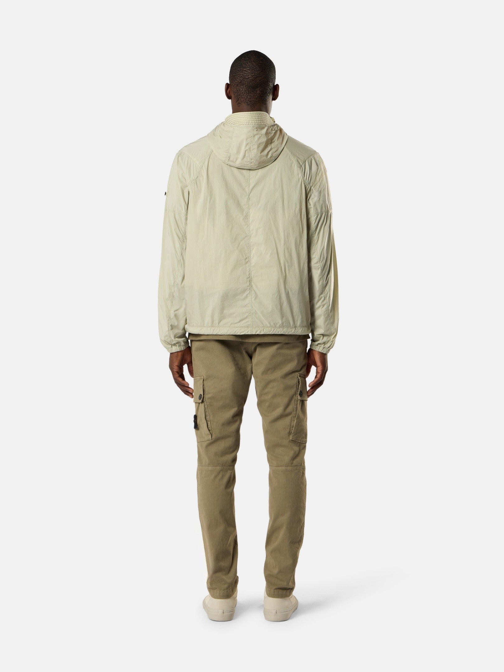 Stone Island Hooded Jacket with Anti-Drop Finish Q100020