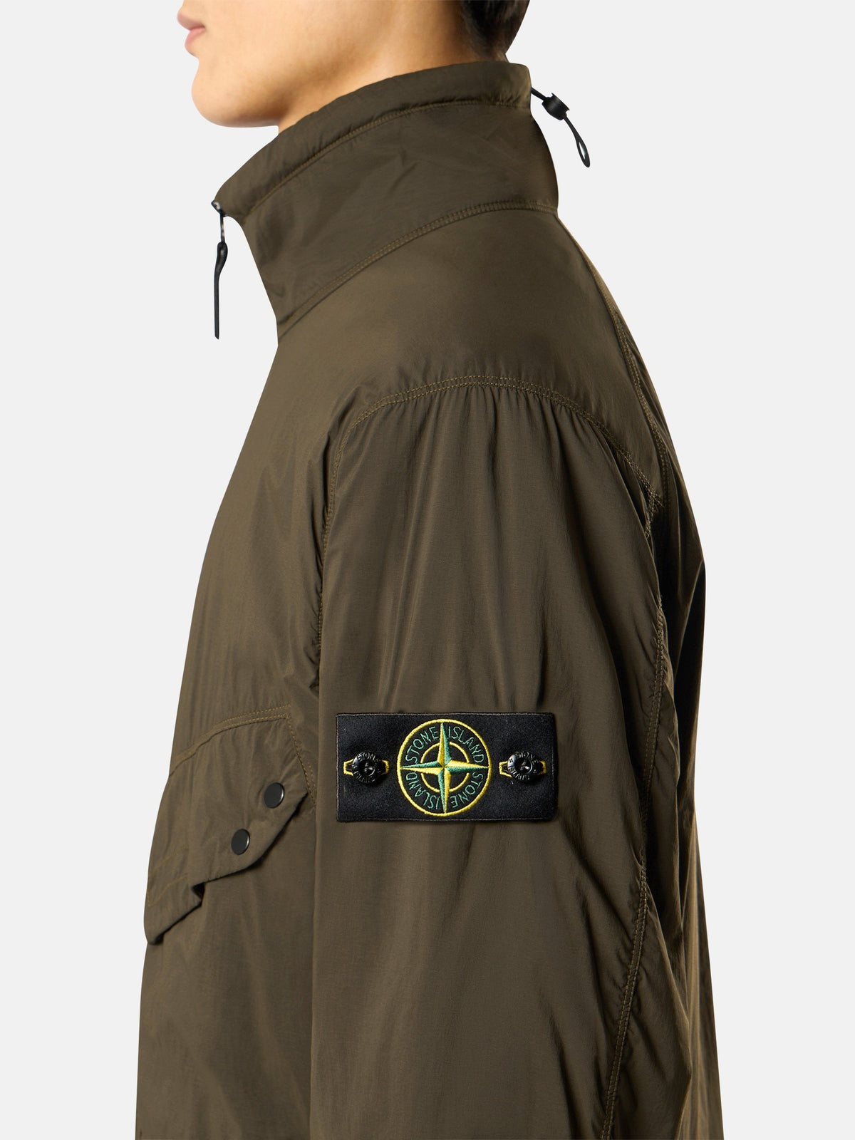Stone Island Padded Stand Collar Jacket with Anti-Drop Q100021