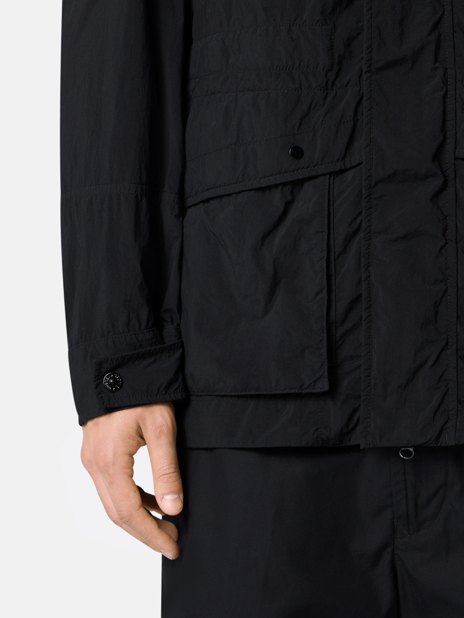 Stone Island Short Parka with Anti-Drop Finish Q100024