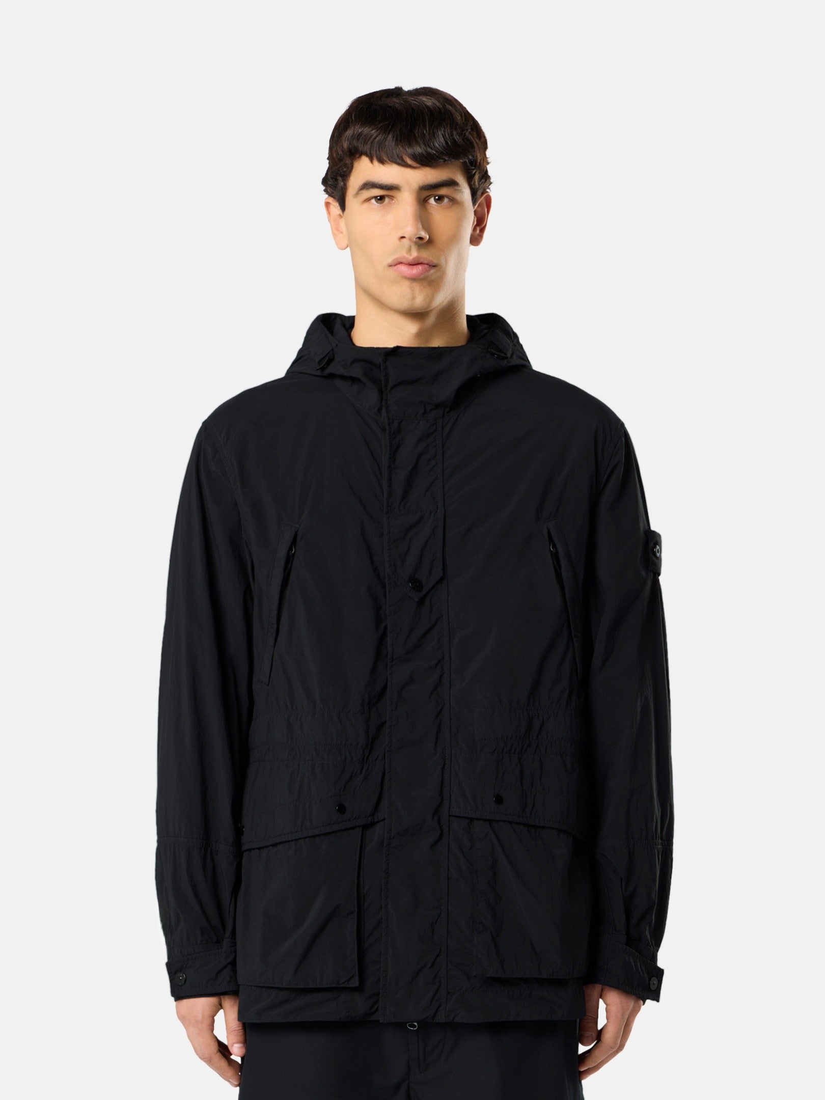 Stone Island Short Parka with Anti-Drop Finish Q100024