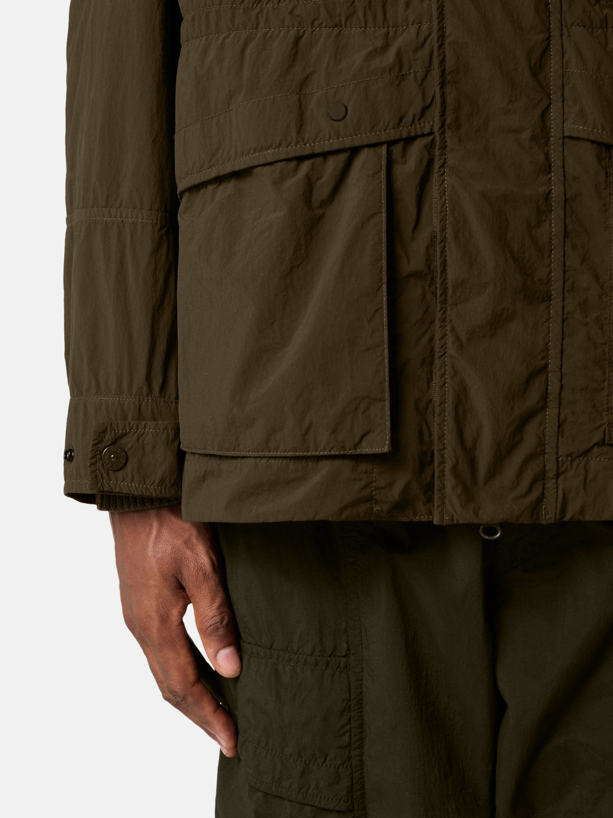 Stone Island Short Parka with Anti-Drop Finish Q100024