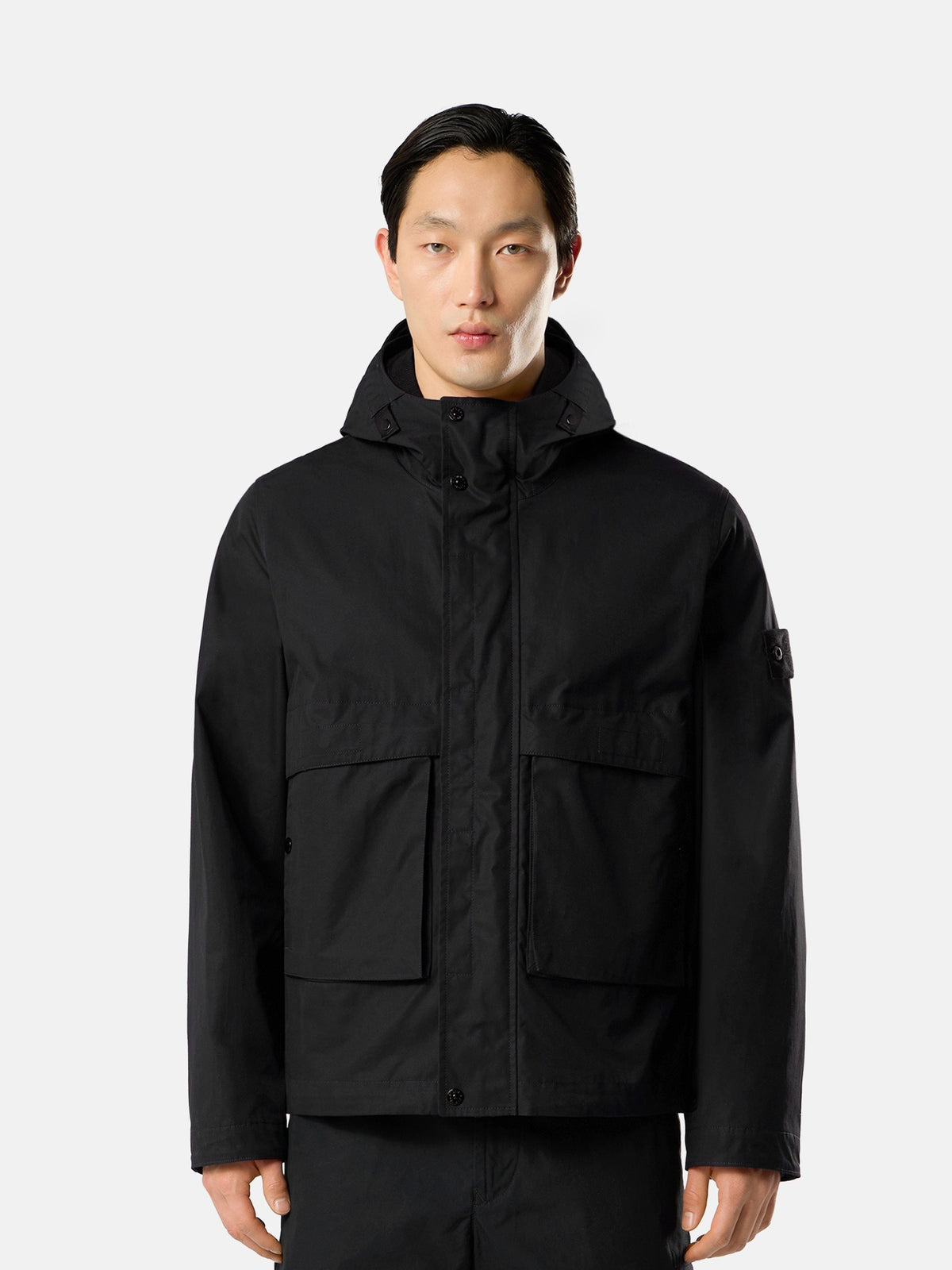 Stone Island Windproof and Breathable Hooded Jacket Q100025