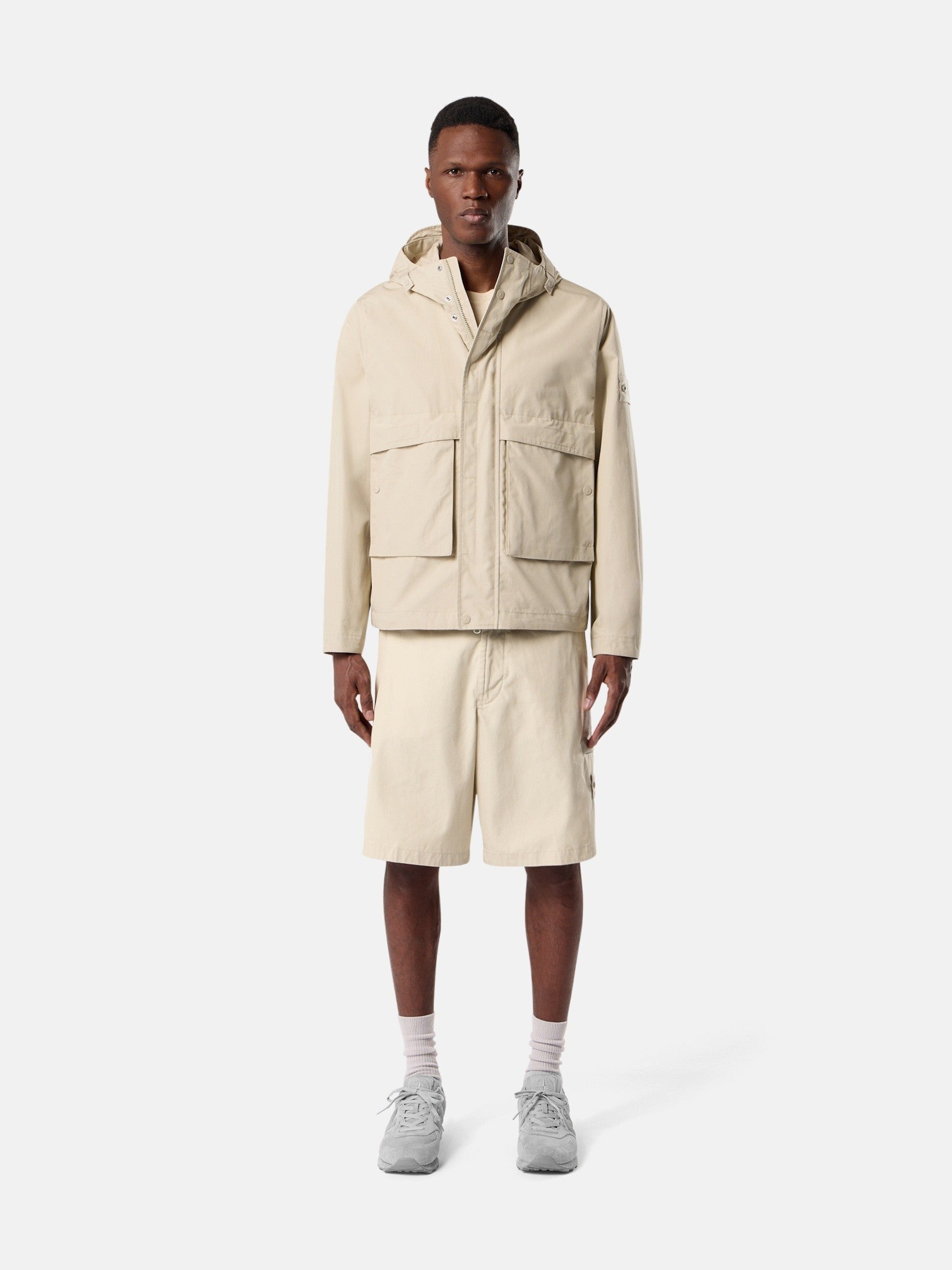 Stone Island Windproof and Breathable Hooded Jacket Q100025
