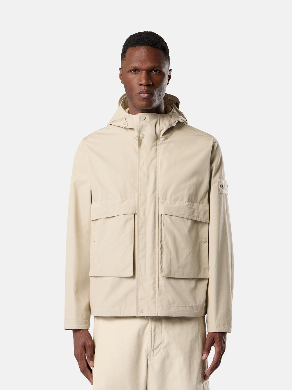 Stone Island Windproof and Breathable Hooded Jacket Q100025
