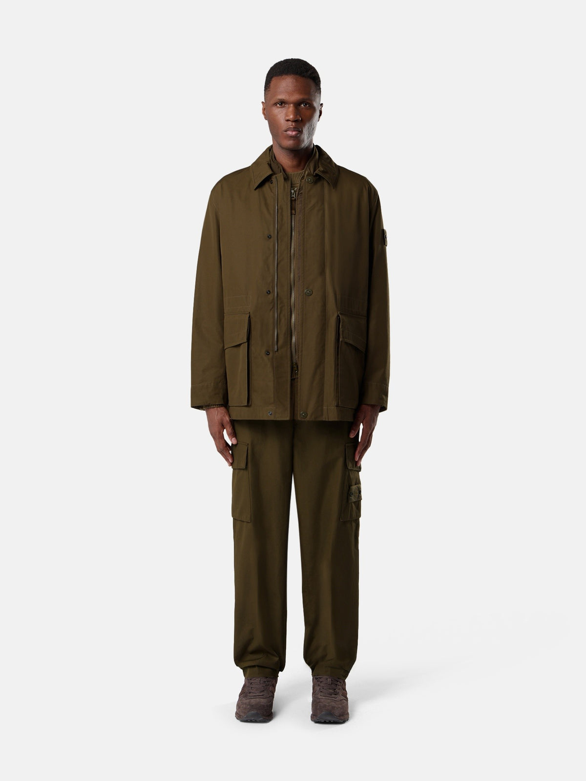 Stone Island Windproof and Breathable Coach Jacket Q100026