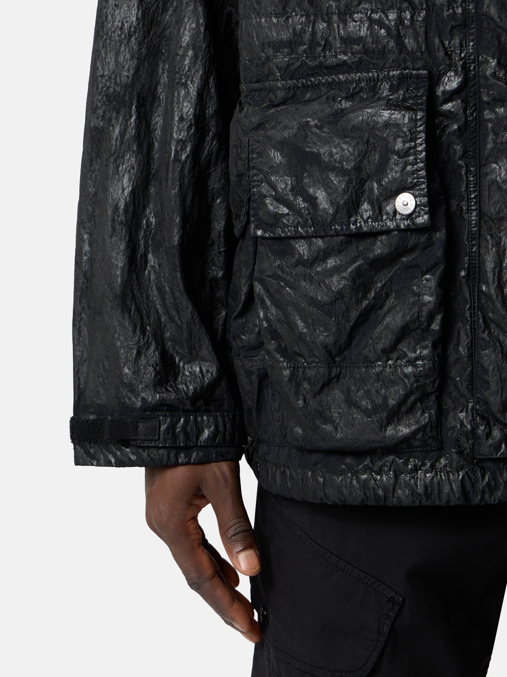 Stone Island Hooded Jacket with Multiple Pockets Q100027