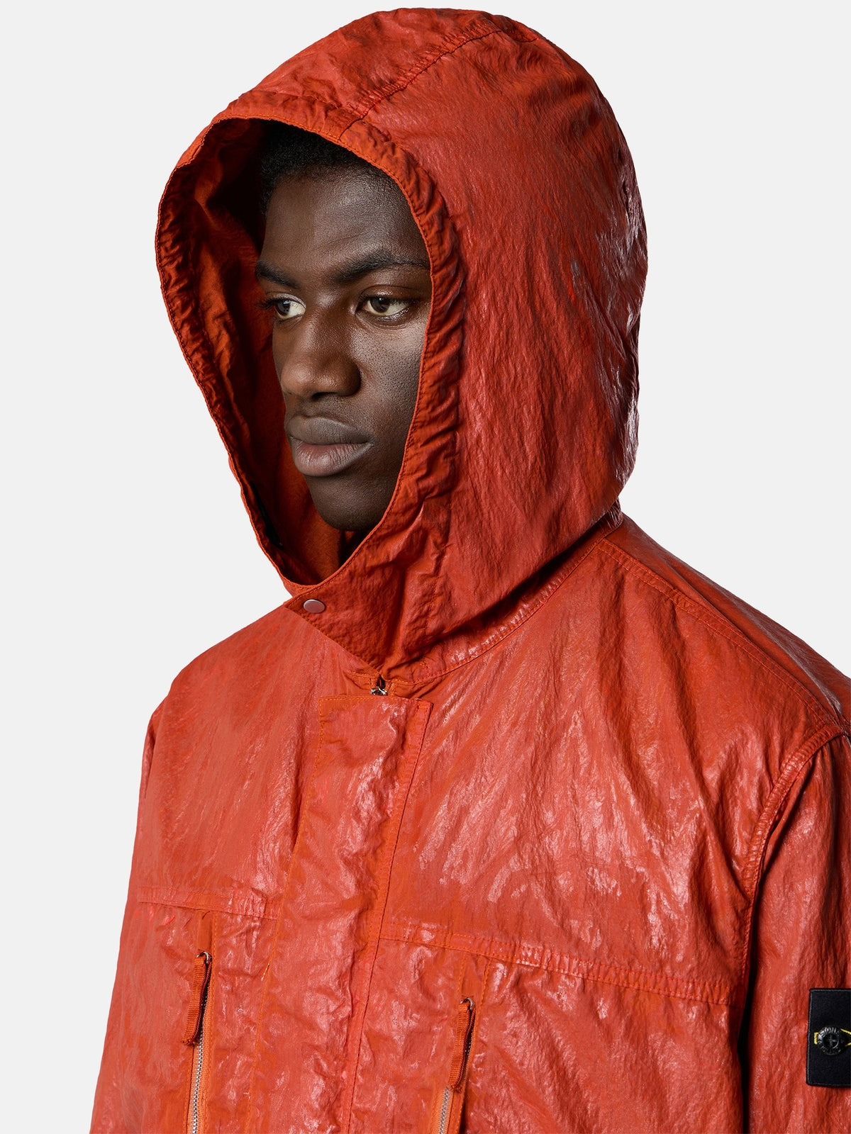 Stone Island Hooded Jacket with Multiple Pockets Q100027