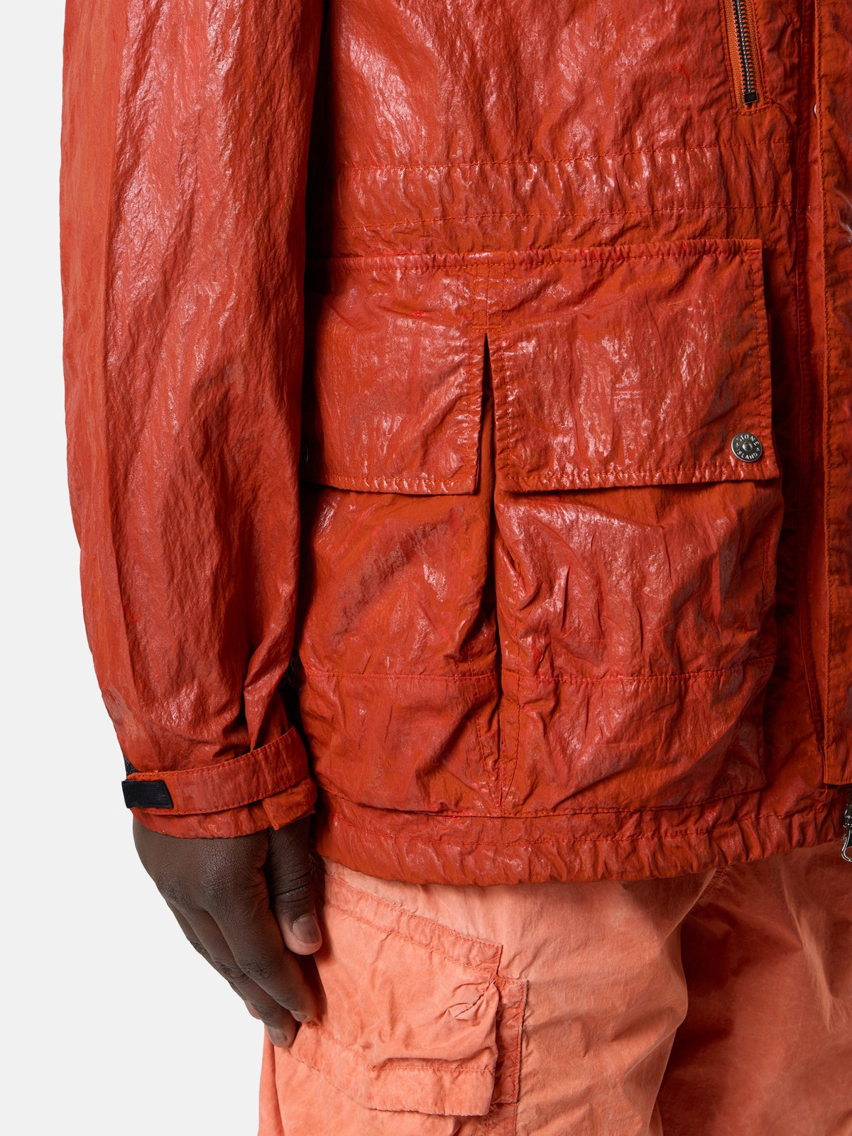 Stone Island Hooded Jacket with Multiple Pockets Q100027