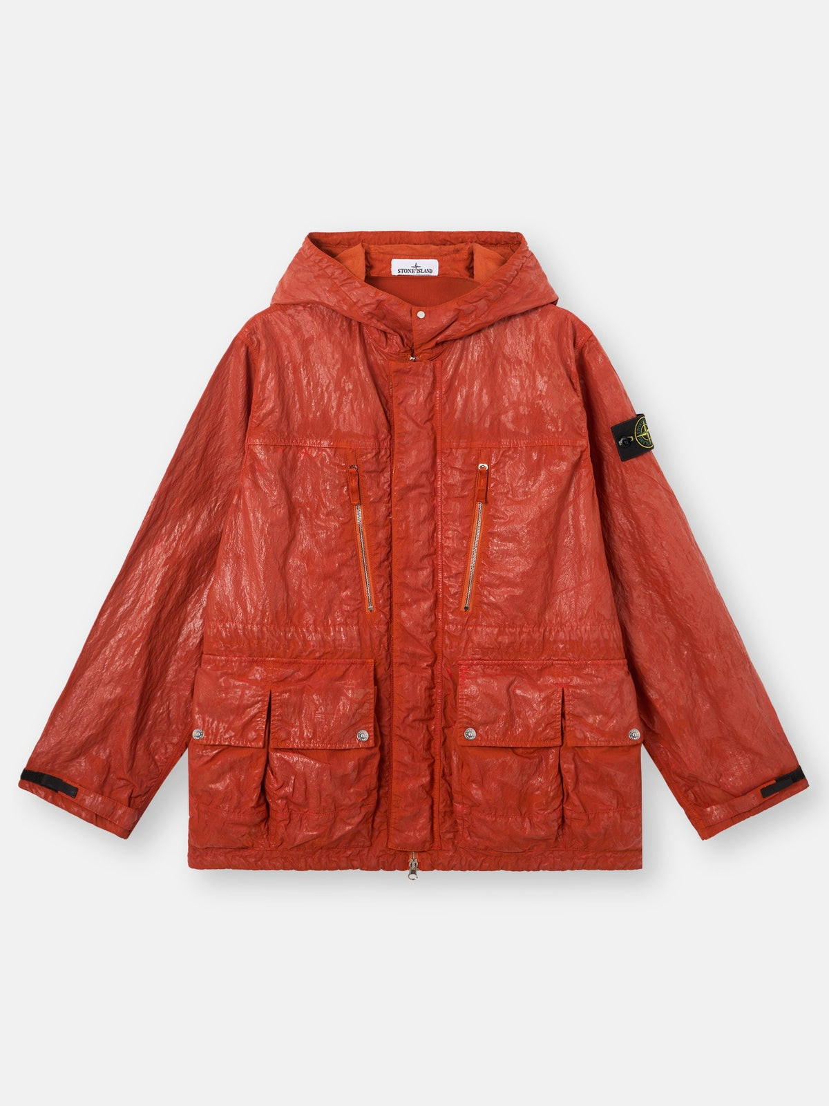 Stone Island Hooded Jacket with Multiple Pockets Q100027