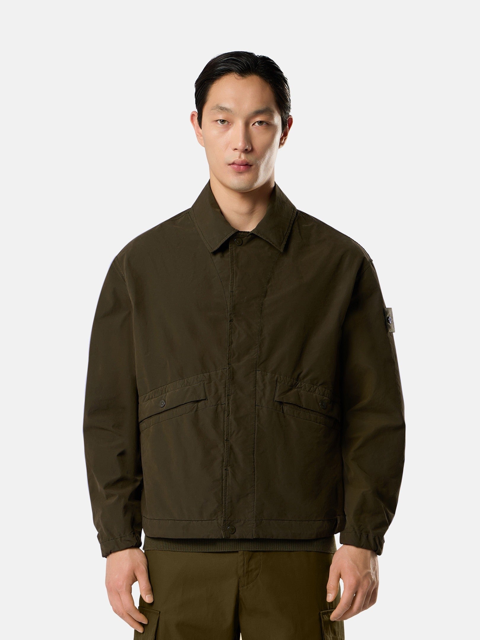 Stone Island Coach Jacket with Anti-Drop Finish Q100028