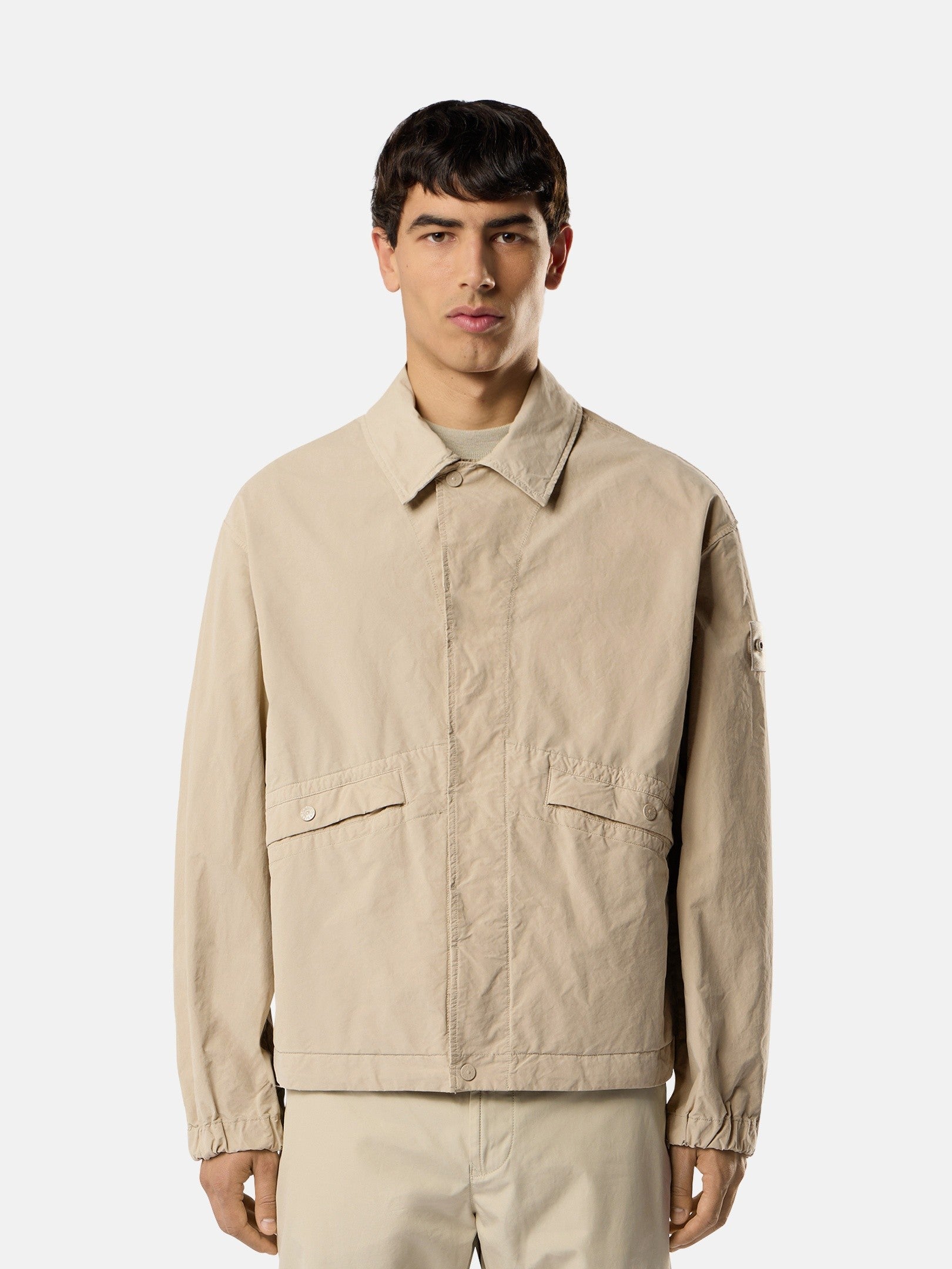 Stone Island Coach Jacket with Anti-Drop Finish Q100028