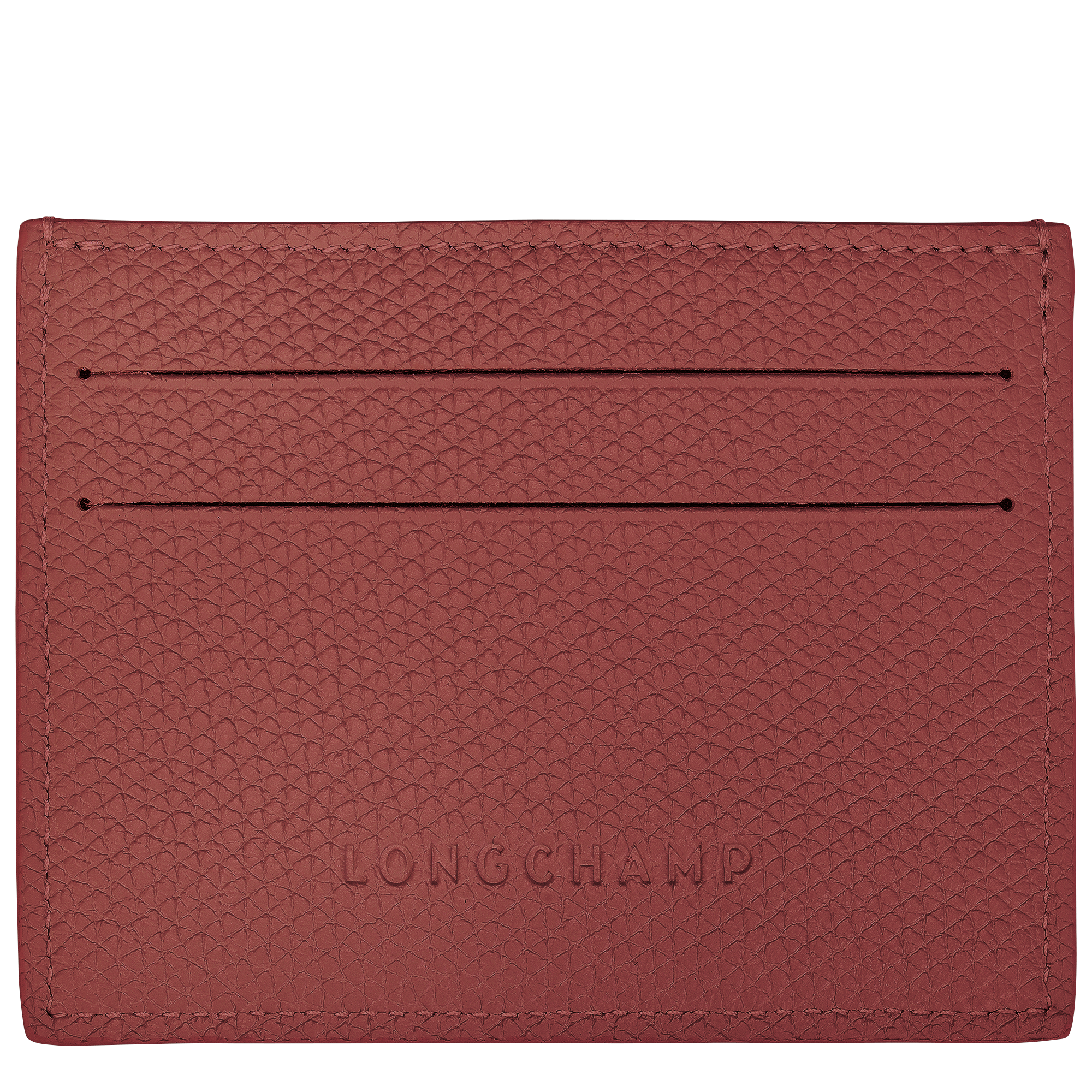 Longchamp Le Roseau Card holder Chestnut