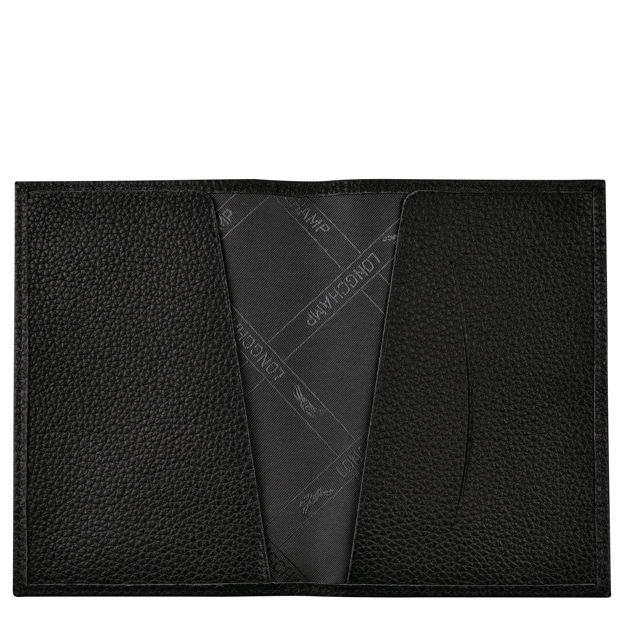 Longchamp Le Foulonné Passport cover Black