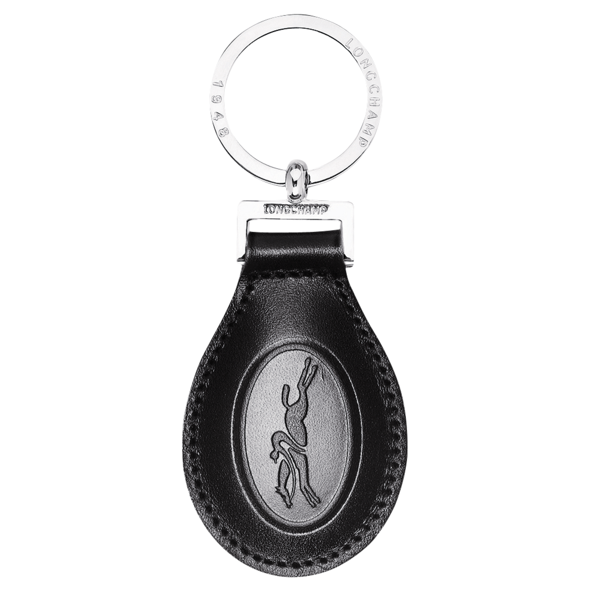 Longchamp Le Foulonné Key ring Black