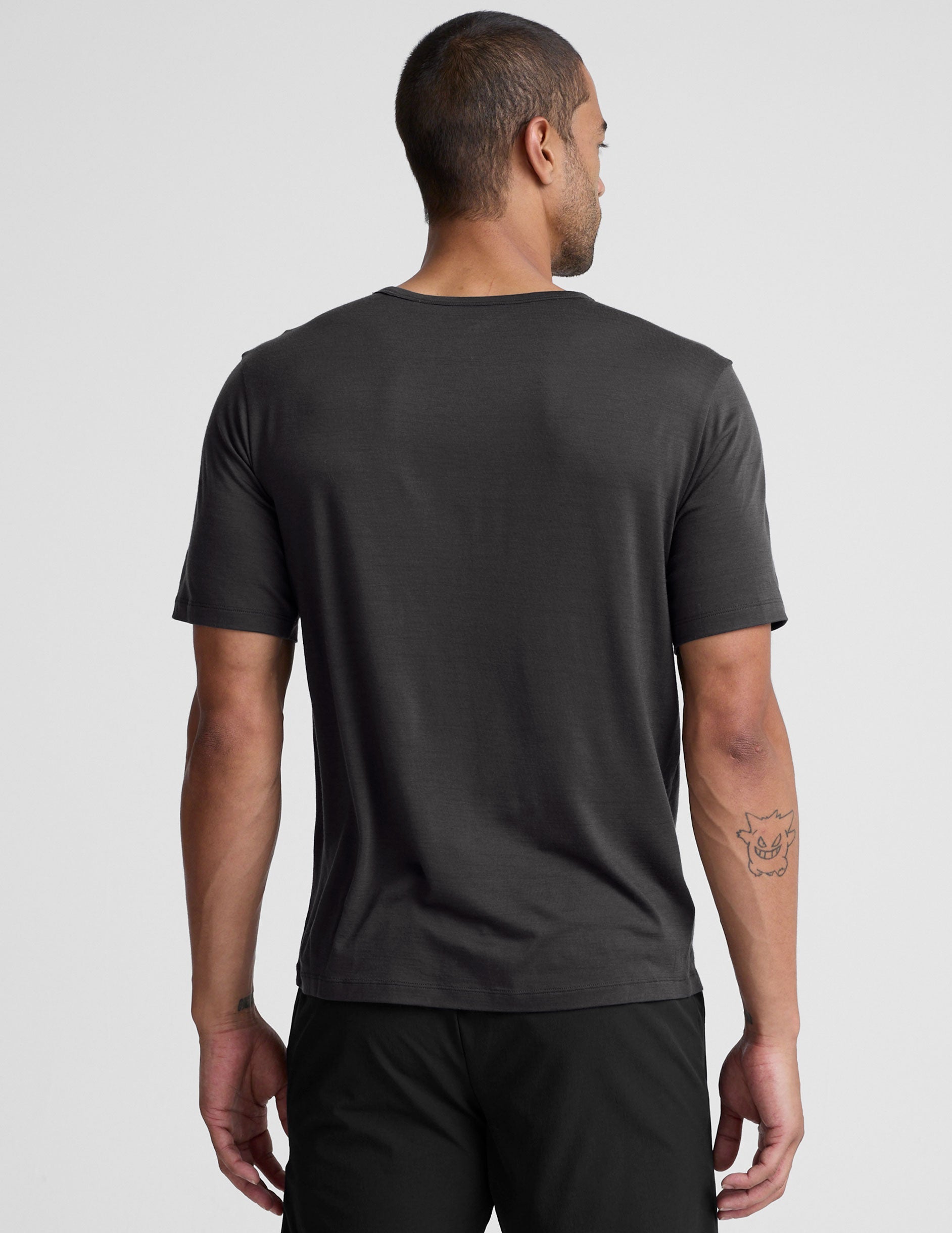 Beyond Yoga Merino Wool Mens Short Sleeve Crew
