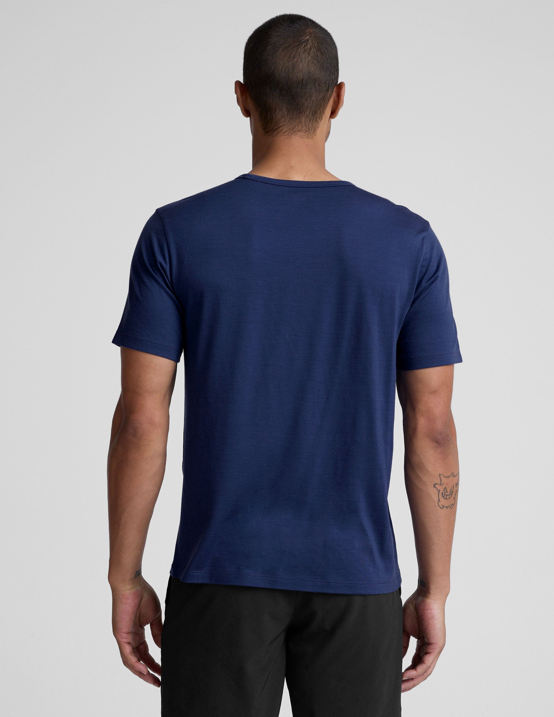 Beyond Yoga Merino Wool Mens Short Sleeve Crew