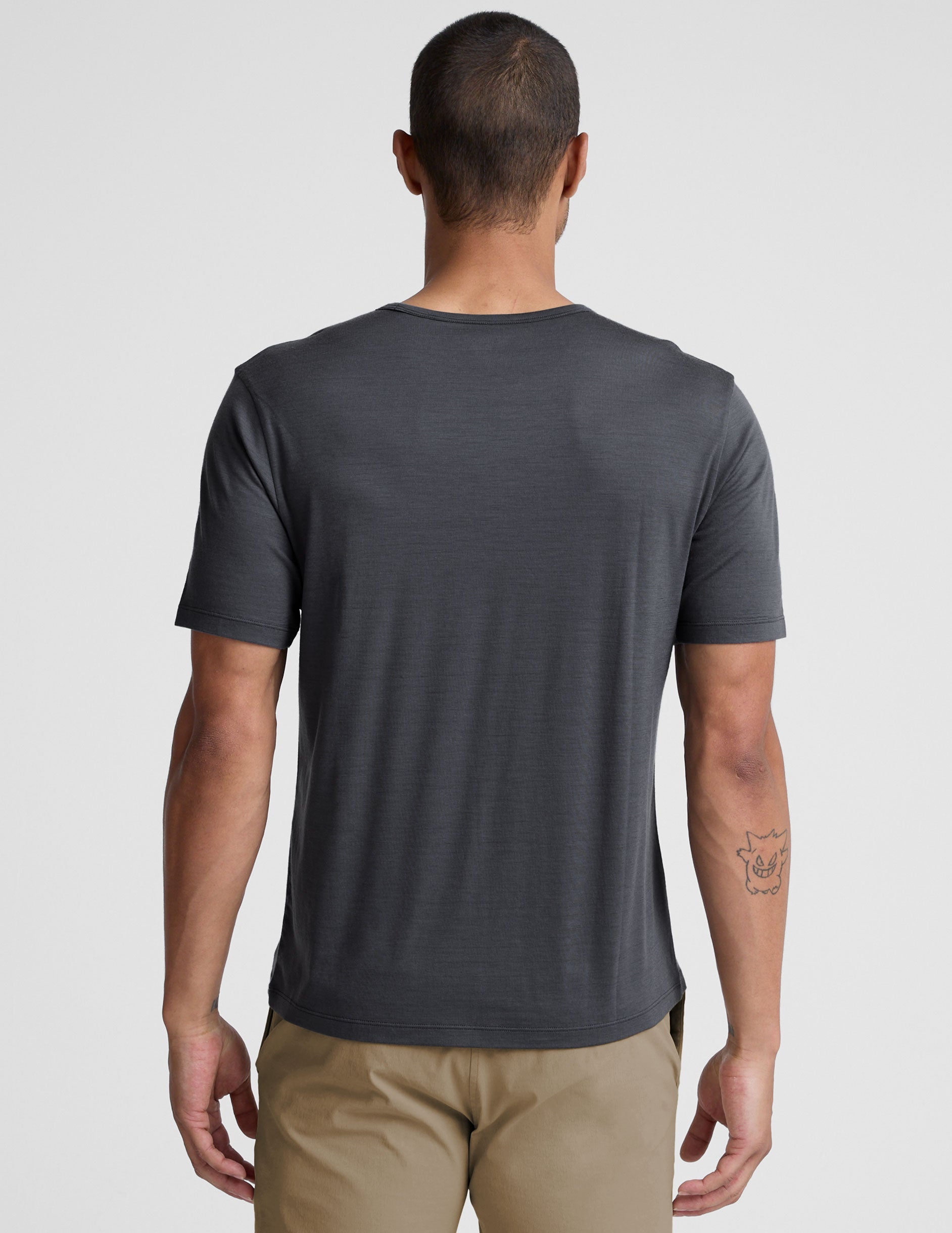Beyond Yoga Merino Wool Mens Short Sleeve Crew
