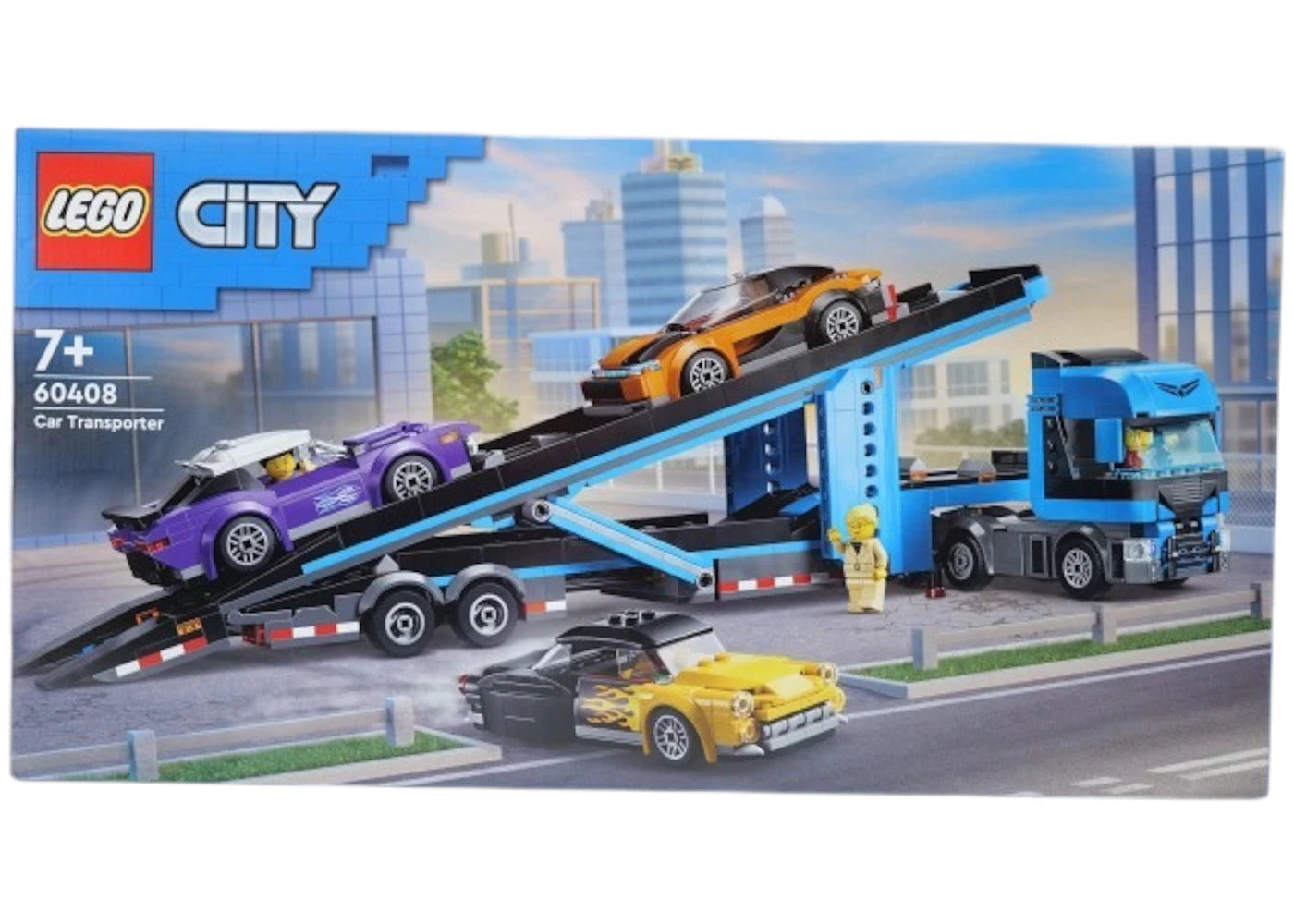 Lego City Car Transporter Truck With Sports Cars Set 60408