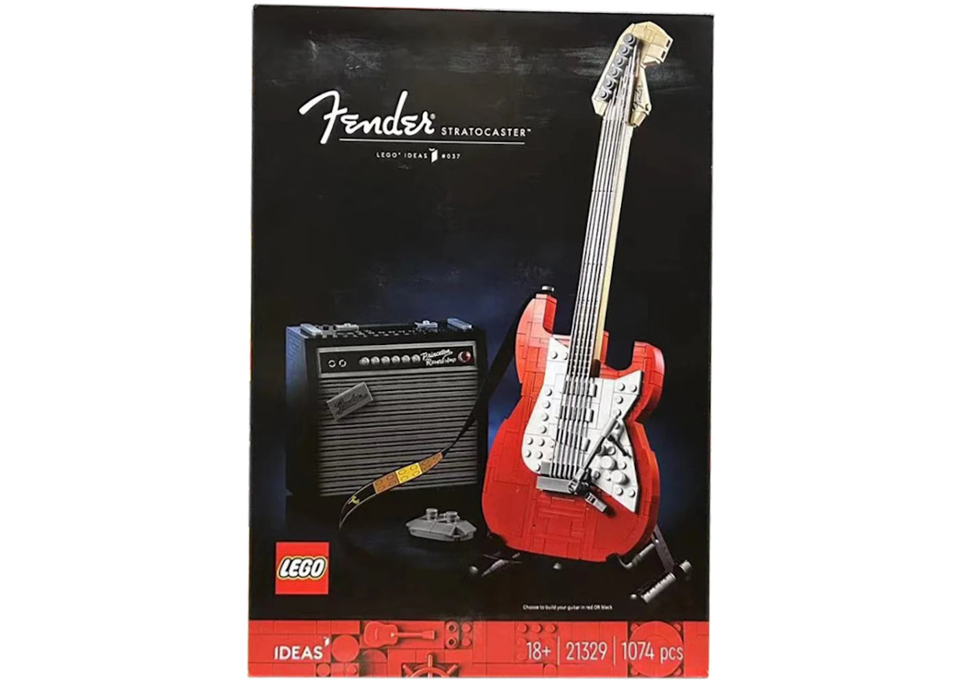 Lego Ideas Fender Stratocaster Set 21329 Red/Black