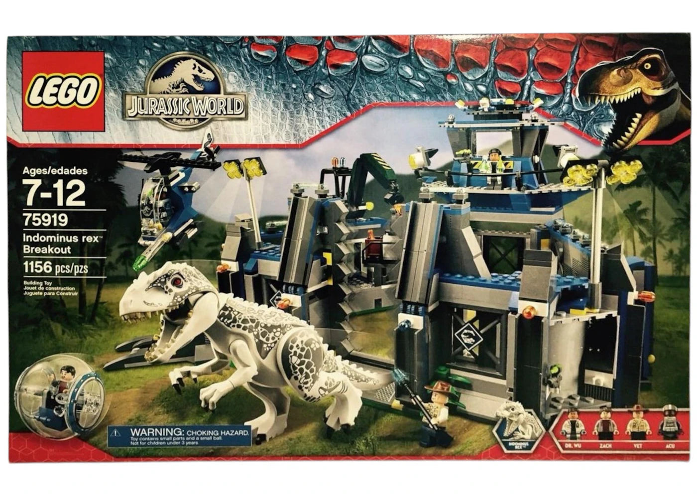 Lego Jurassic World Indominus Rex Breakout Set 75919