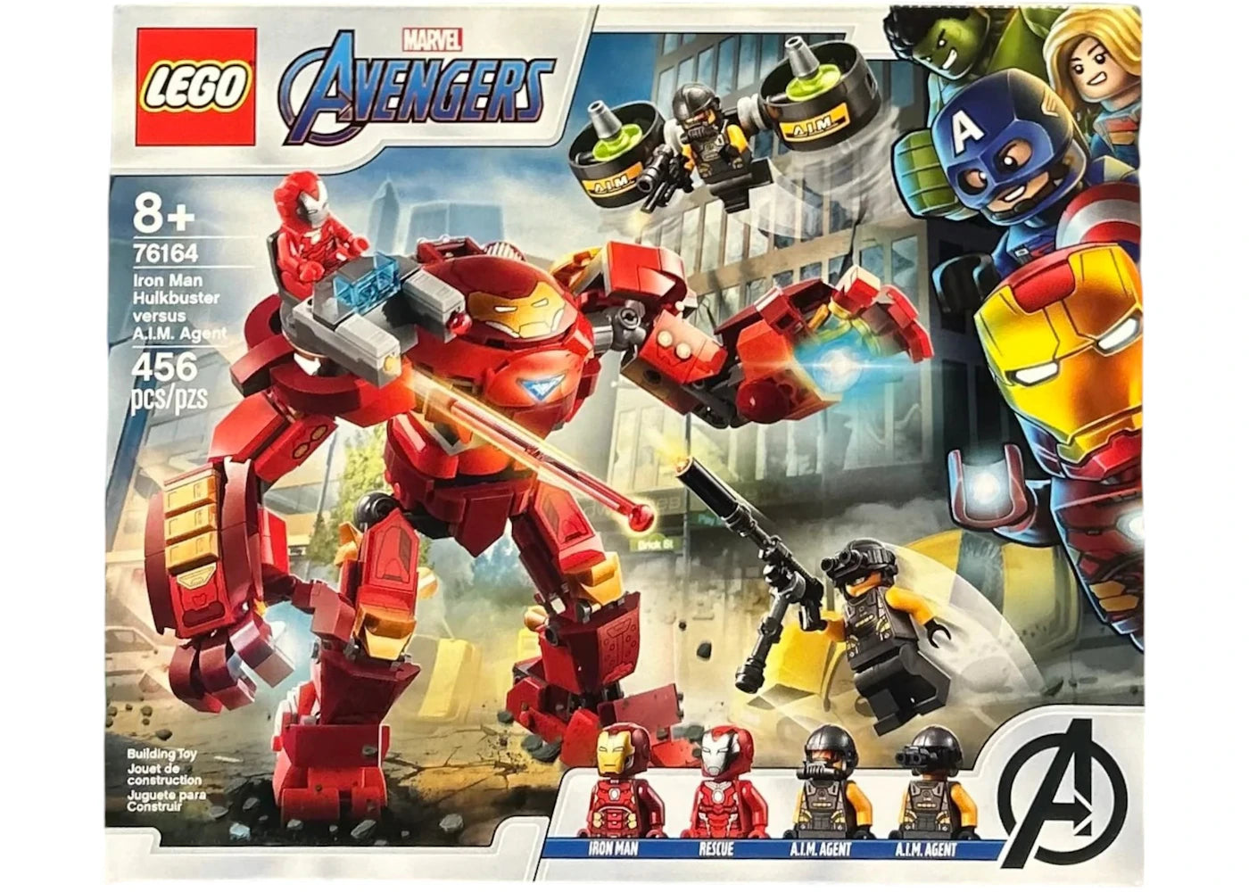 Lego Marvel Avengers Iron Man Hulkbuster Versus A.I.M. Agent Set 76164