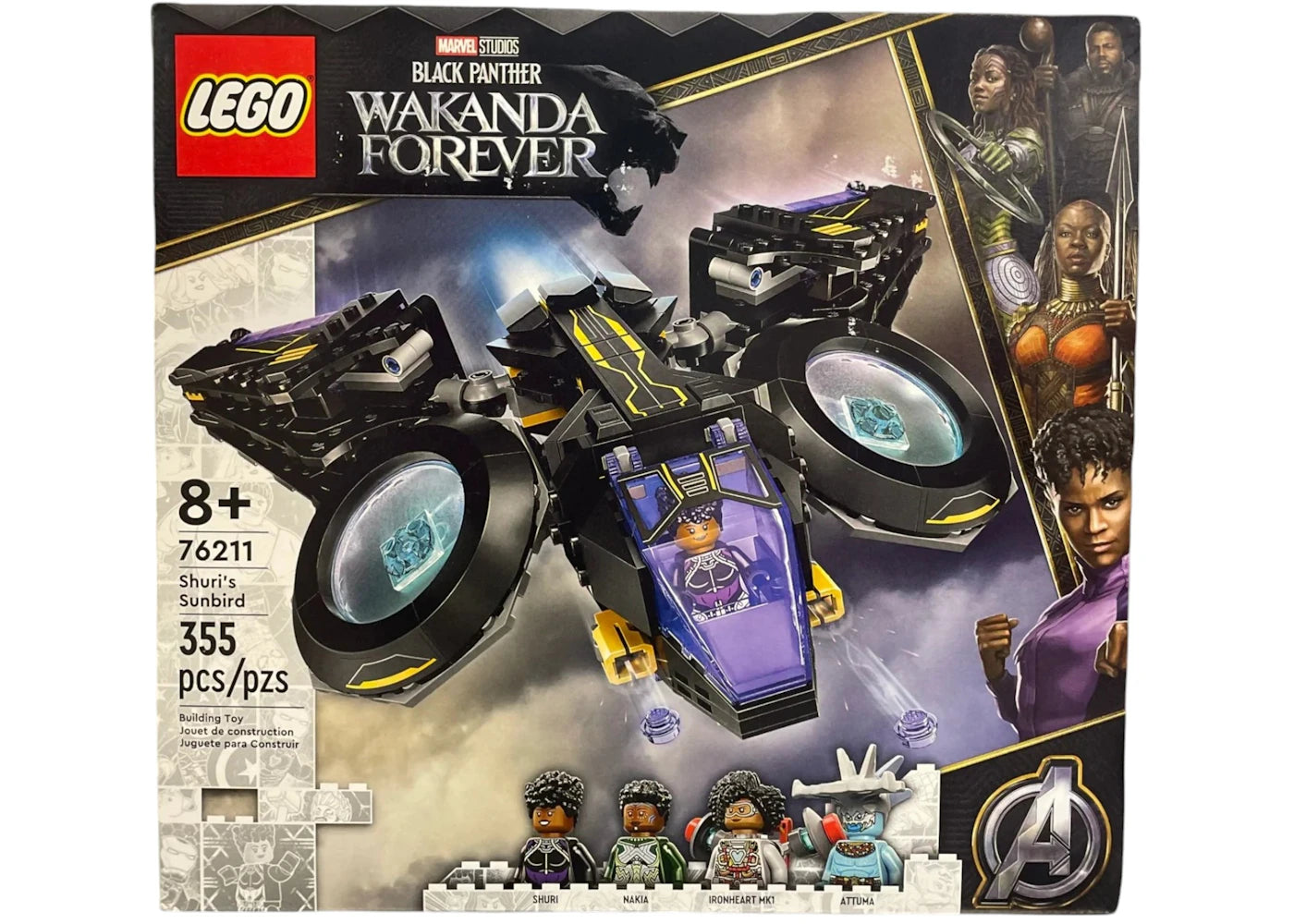 Lego Marvel Studios Black Panther Wakanda Forever Shuri'S Sunbird Set 76211