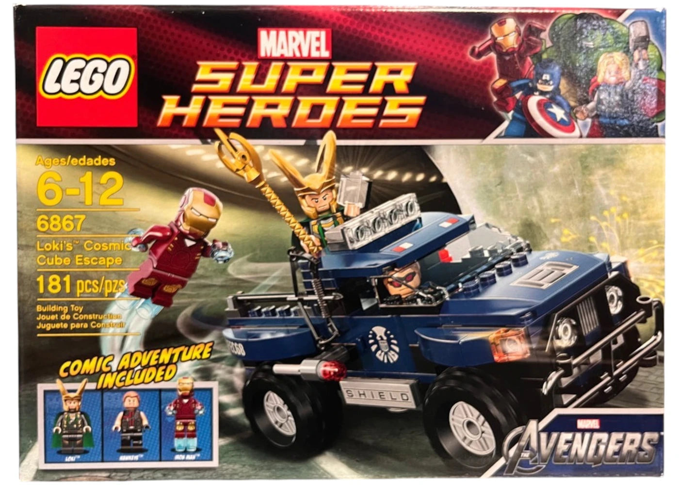 Lego Marvel Super Heroes Loki'S Cosmic Cube Escape Set 6867
