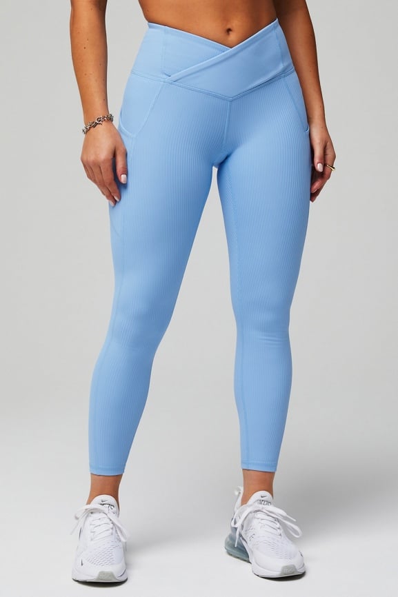 Fabletics Oasis Rib HW Crossover 7/8 Legging