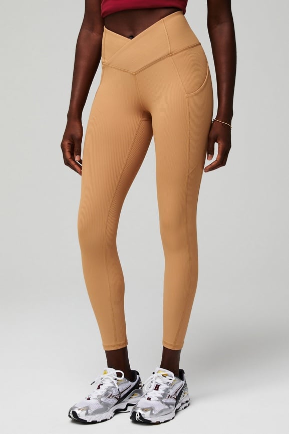 Fabletics Oasis Rib HW Crossover 7/8 Legging
