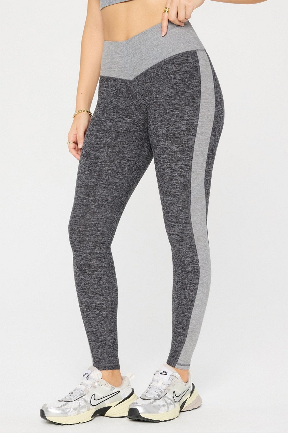 Fabletics HeatherFlex High-Waisted Tonal Legging