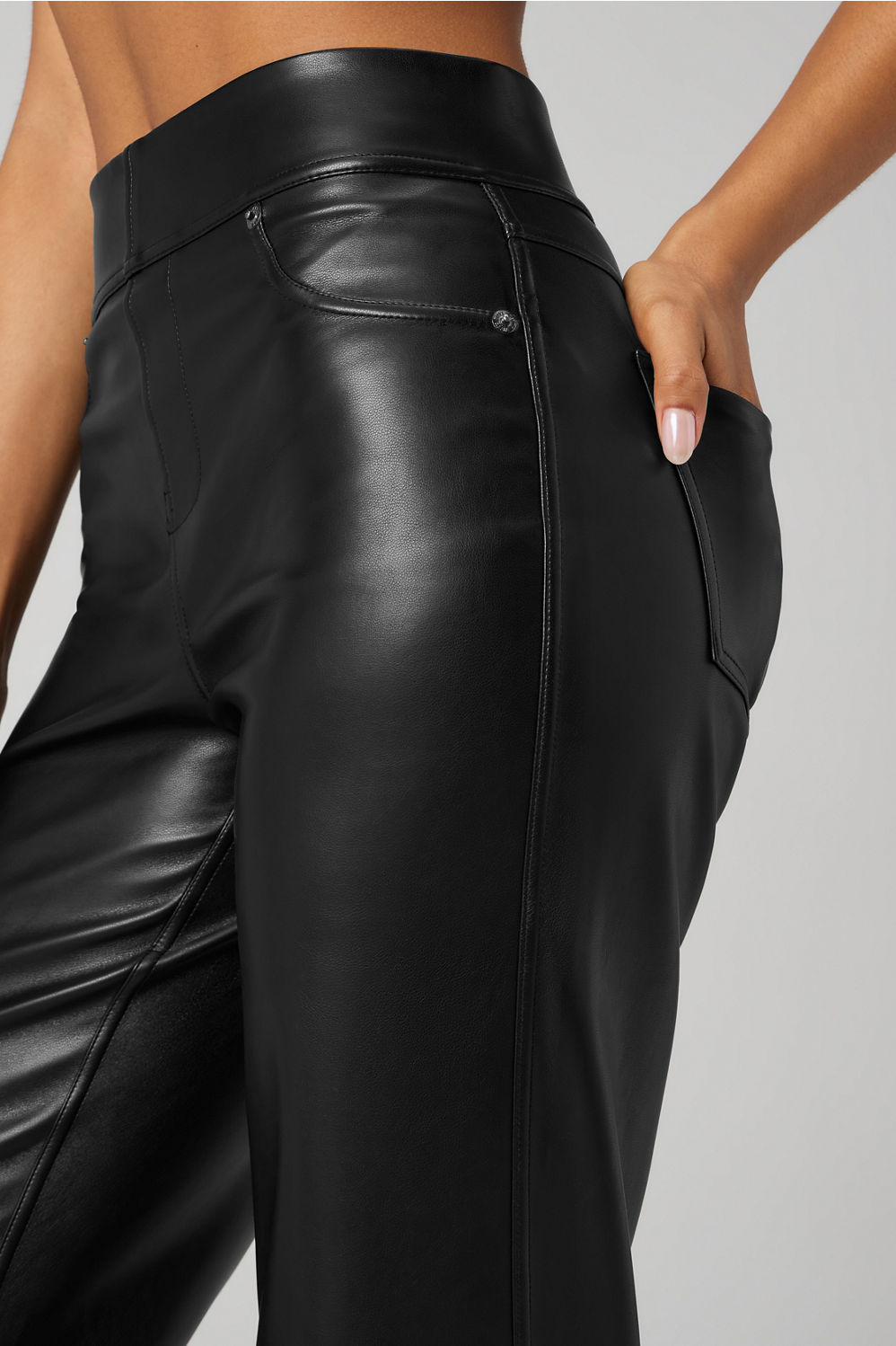 Fabletics Leatherette Straight Leg Pant