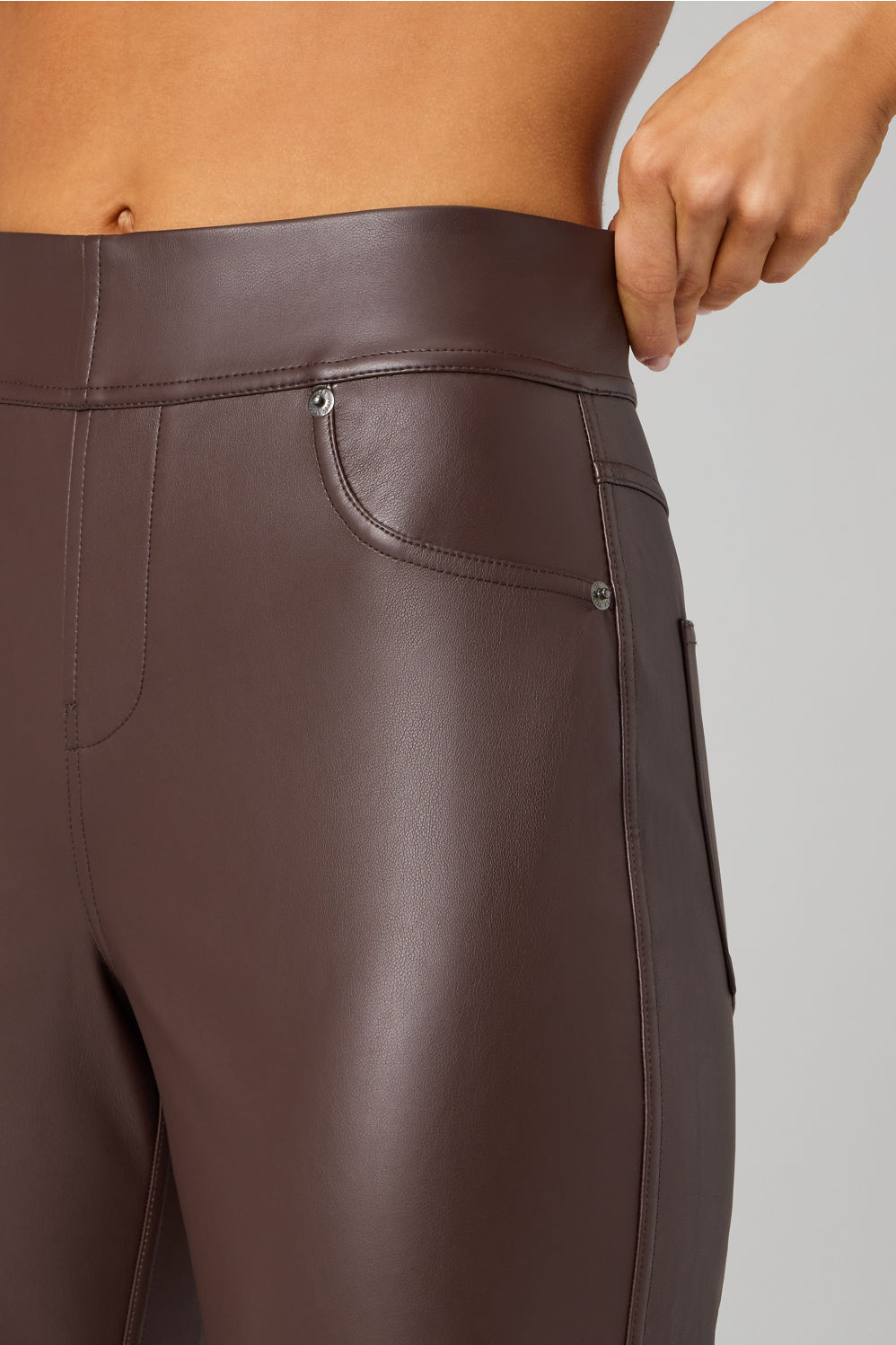 Fabletics Leatherette Straight Leg Pant