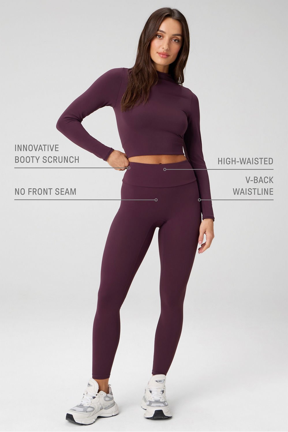 Fabletics Booty Scrunch PureLuxe V-Back Legging