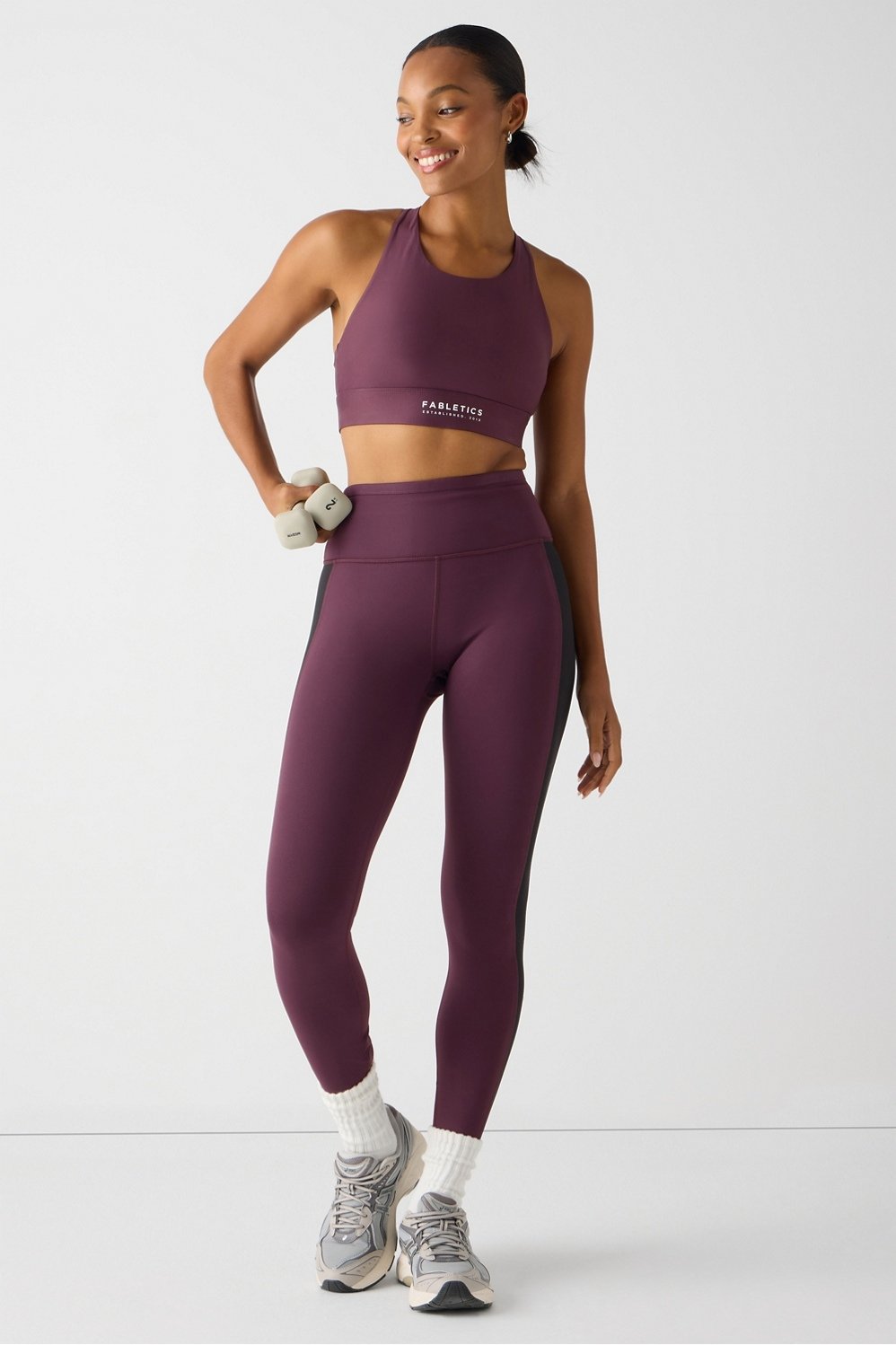 Fabletics Define PowerHold® High-Waisted Color-Blocked Legging Tall