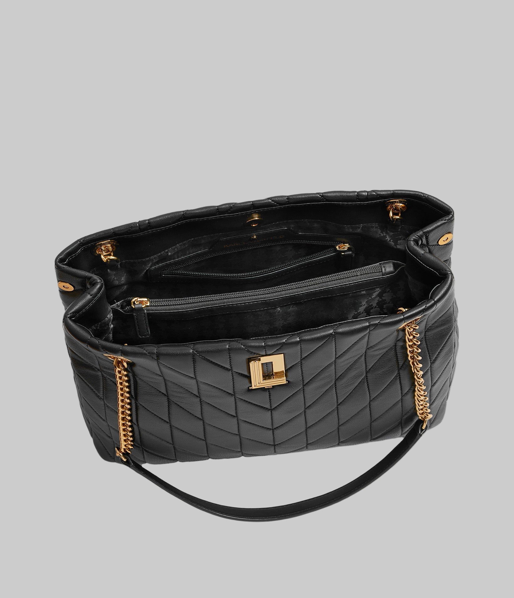 KarlLagerfeld Lafayette tote black/gold