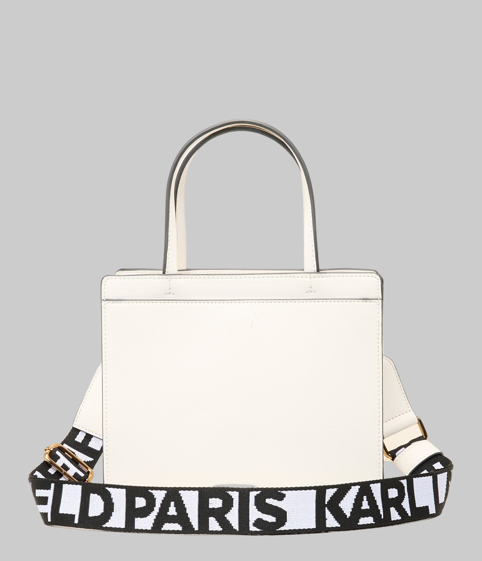 KarlLagerfeld Maybelle duo top handle satchel multi/white