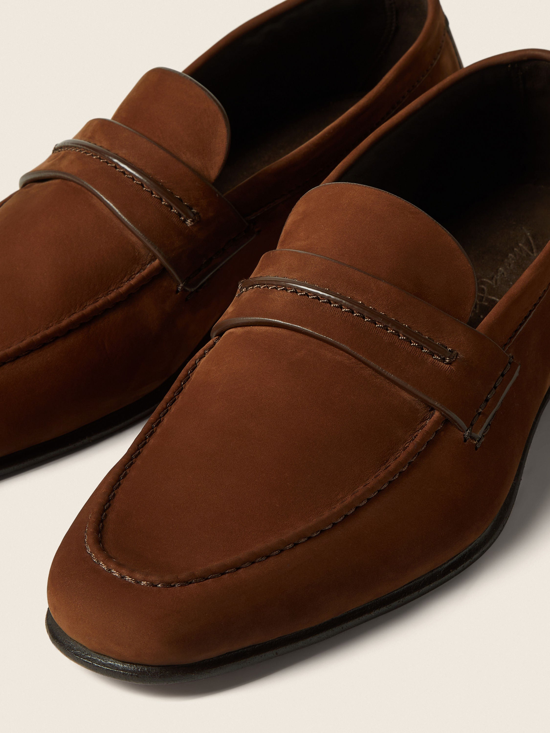 Zegna Light Brown Secondskin Mocassin Loafer