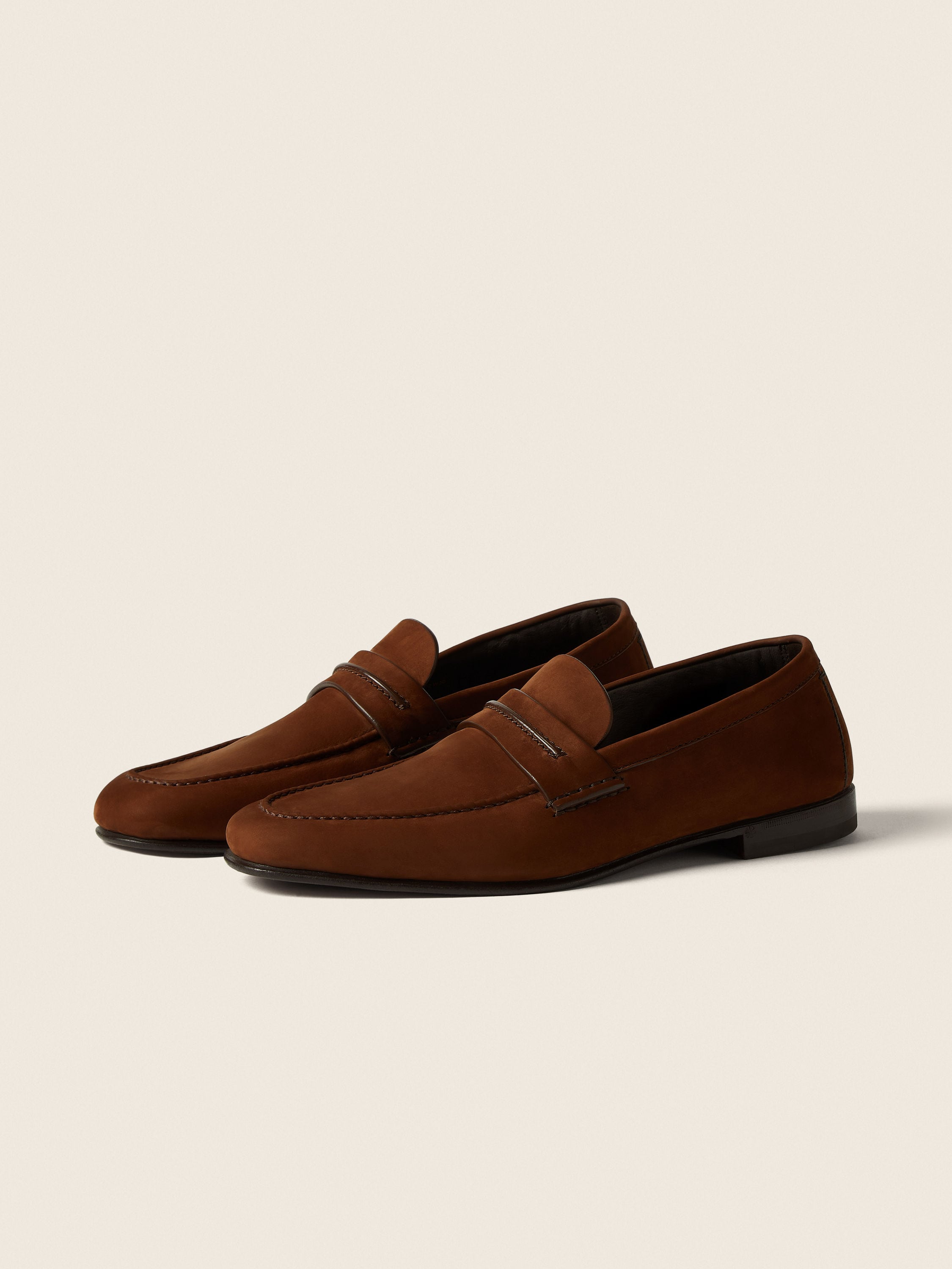 Zegna Light Brown Secondskin Mocassin Loafer