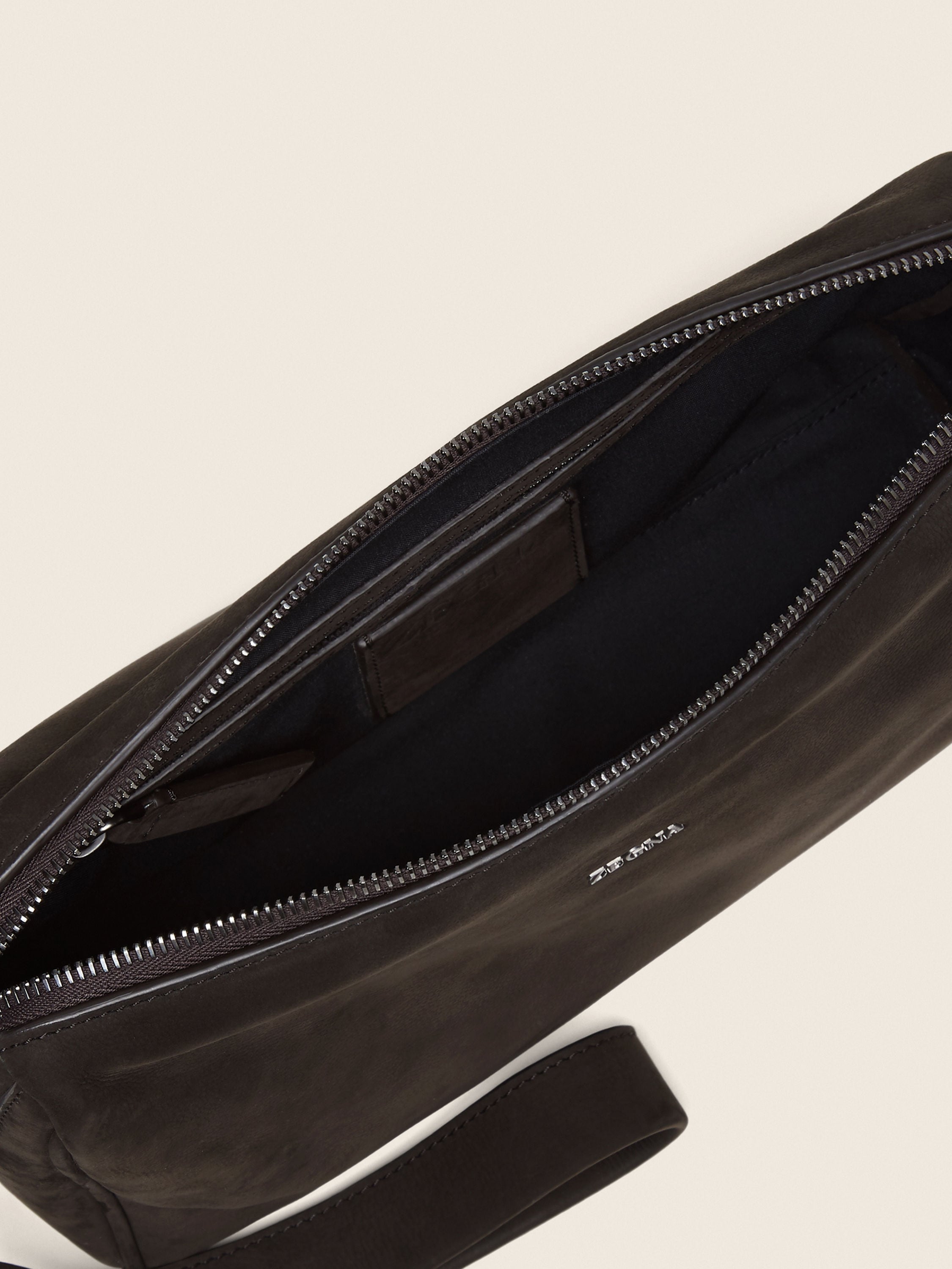 Zegna Dark Brown Secondskin Pouch