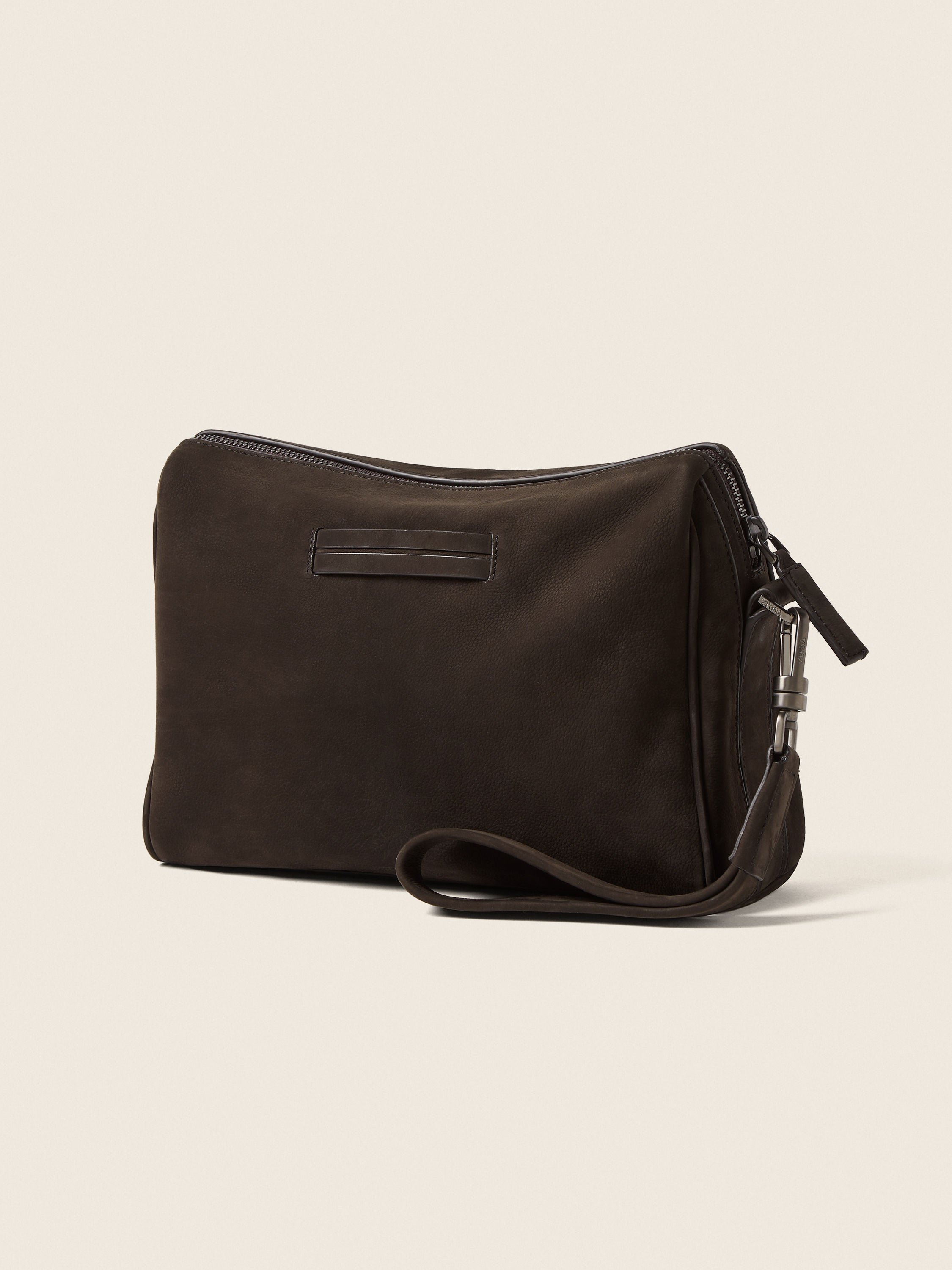 Zegna Dark Brown Secondskin Pouch