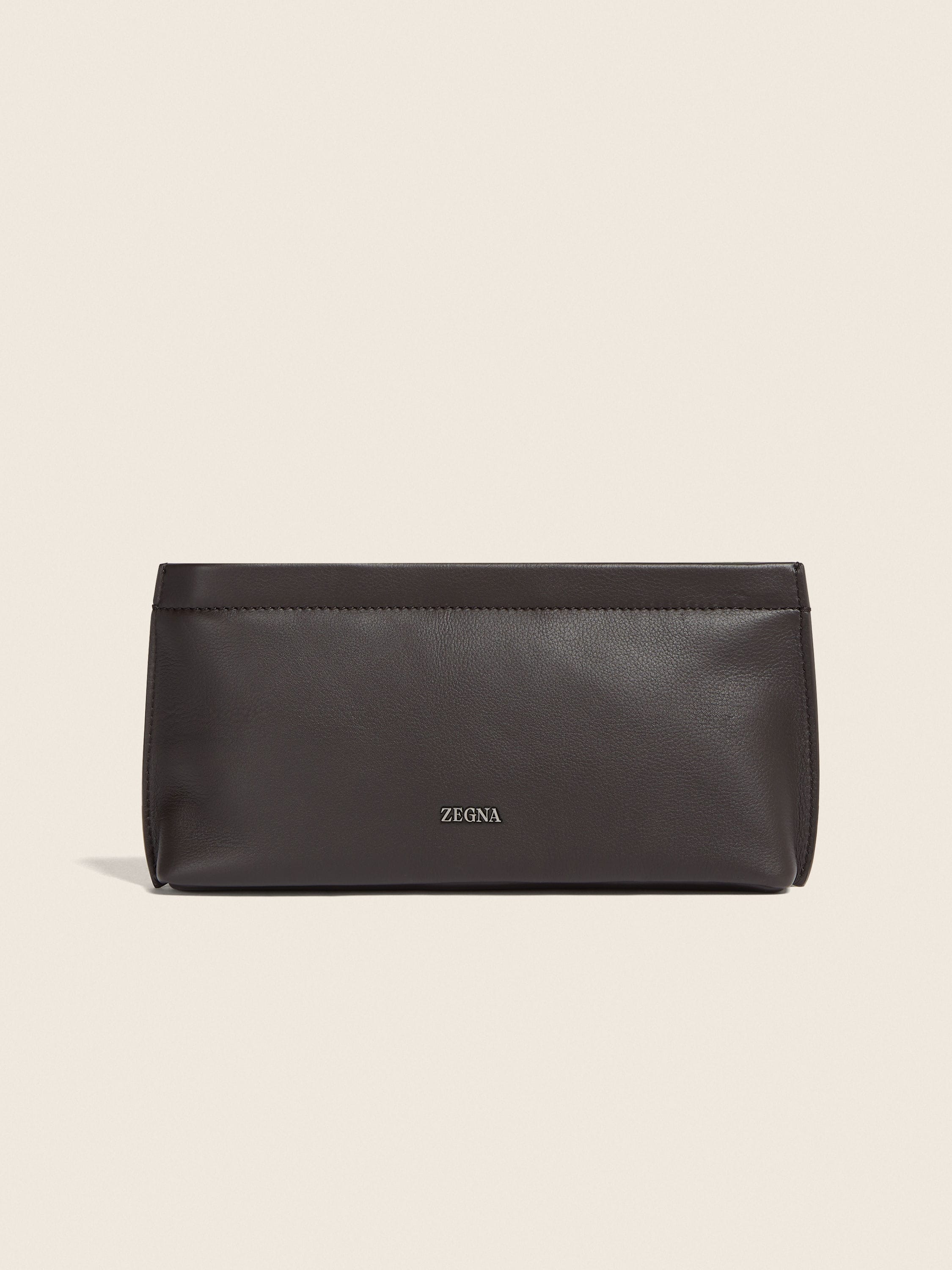 Zegna Dark Brown Secondskin Clutch