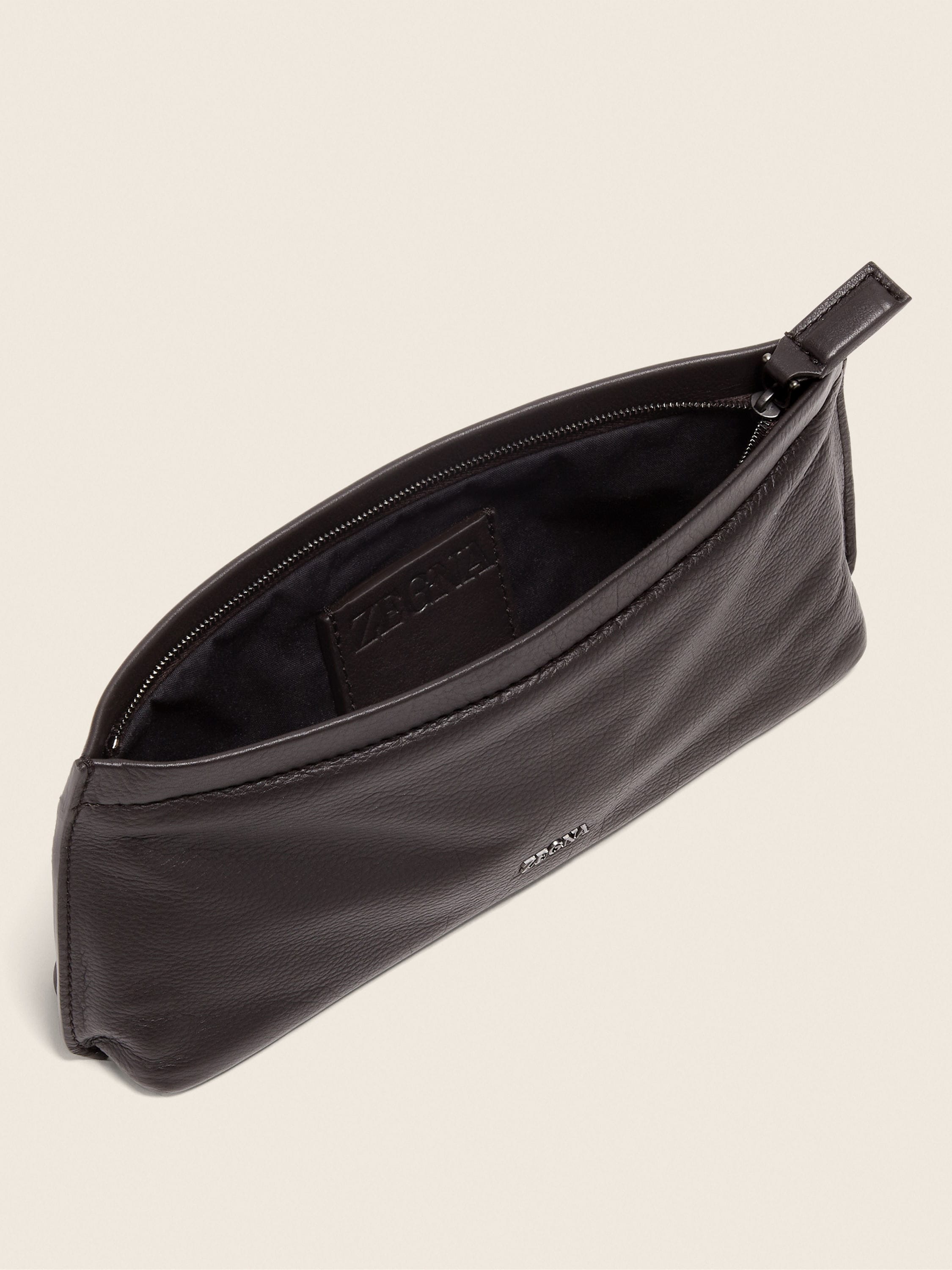 Zegna Dark Brown Secondskin Pouch