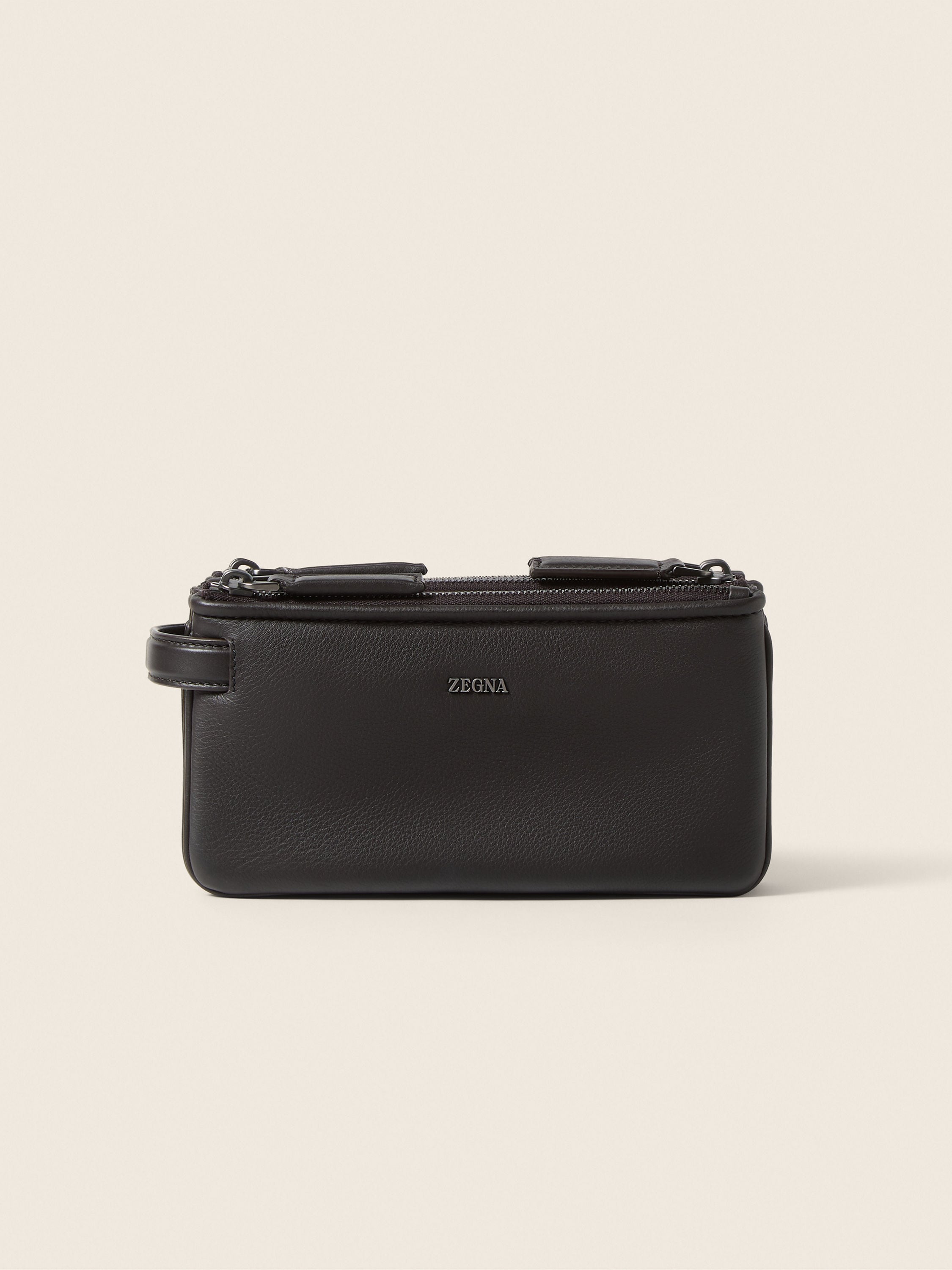 Zegna Dark Brown Secondskin Pouch