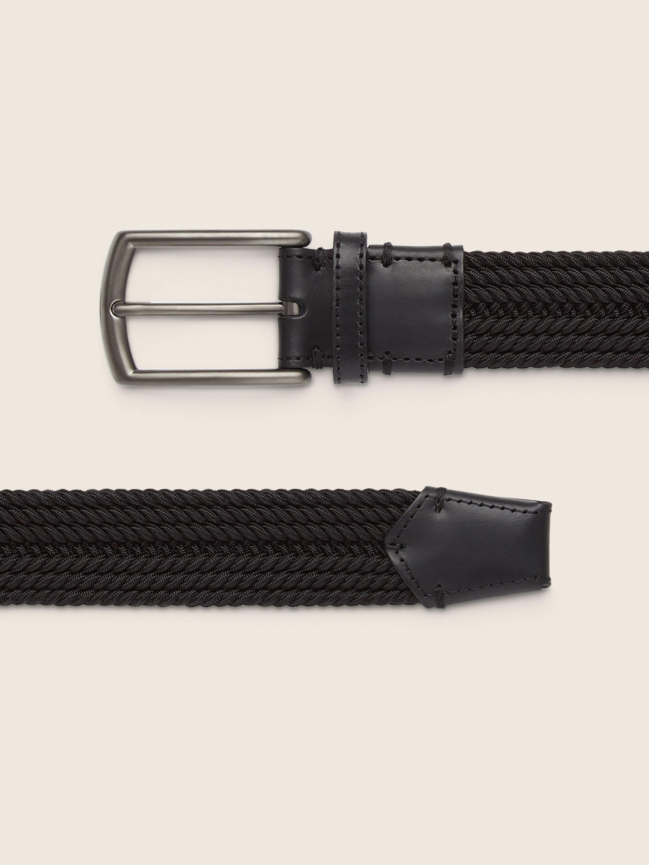 Zegna Black Rayon Belt