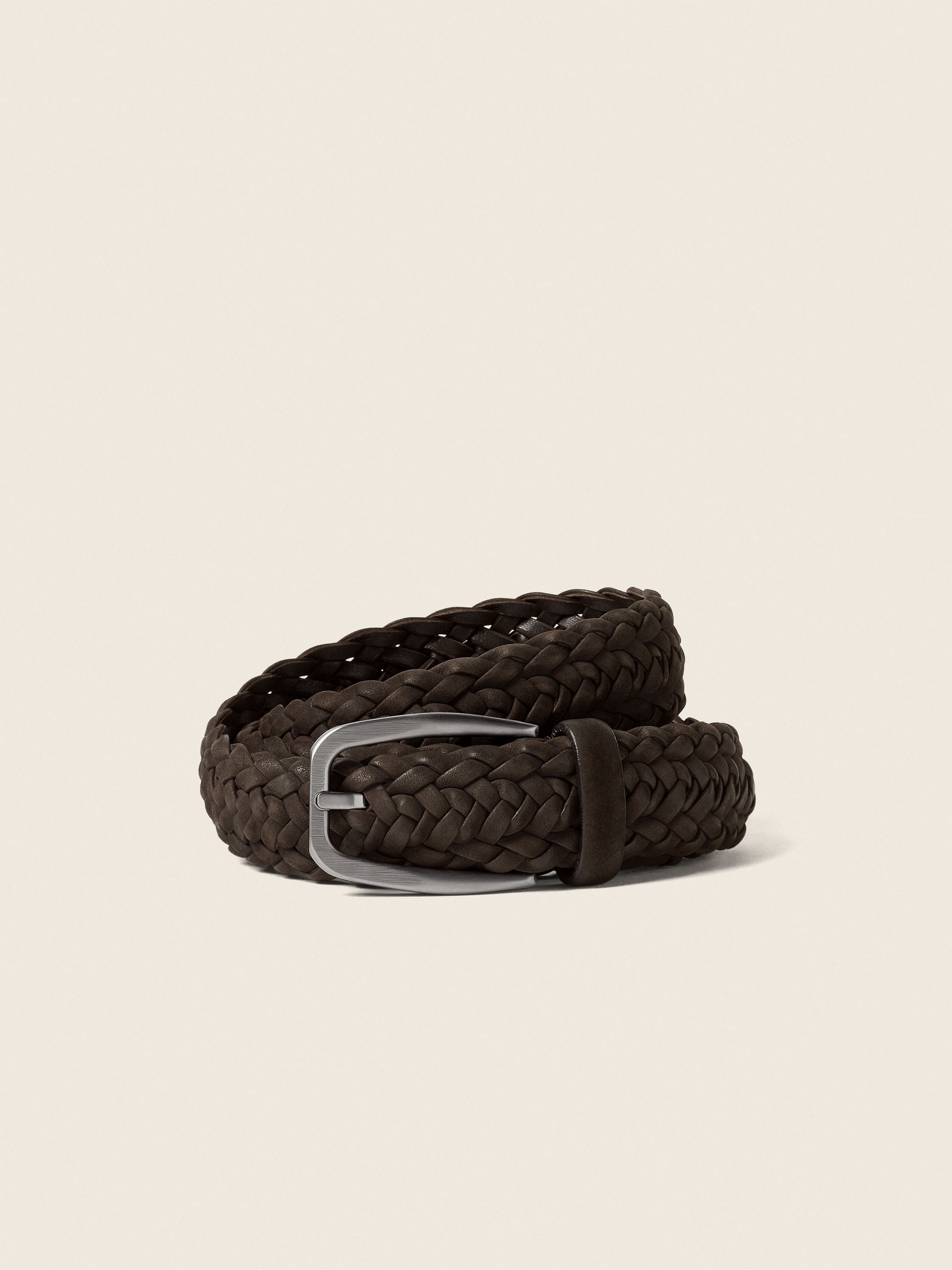 Zegna Dark Brown Nubuck Belt