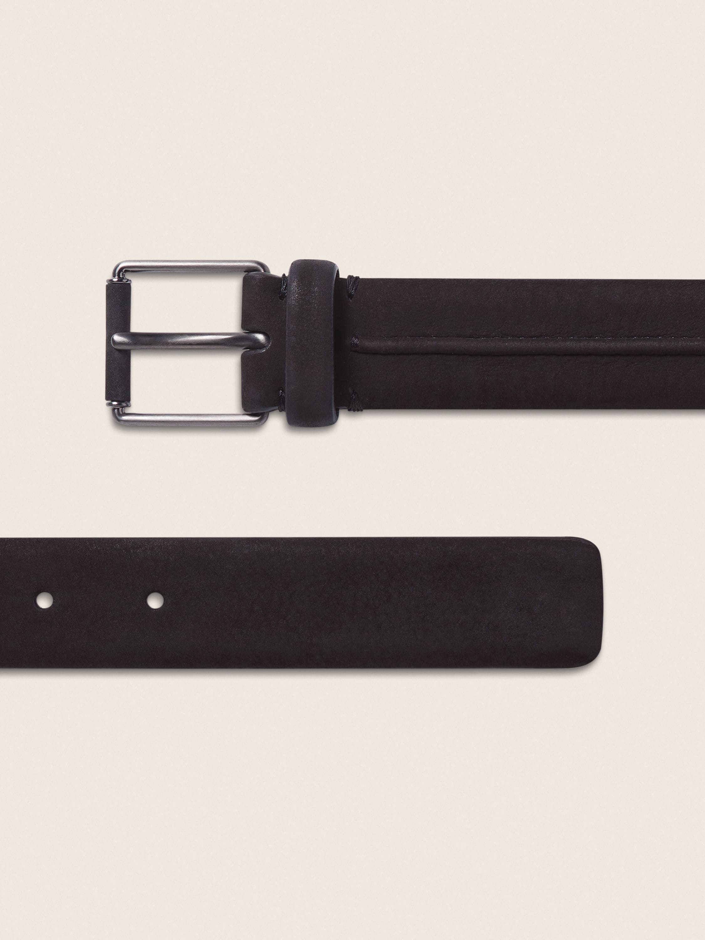 Zegna Dark Brown Nubuck Belt