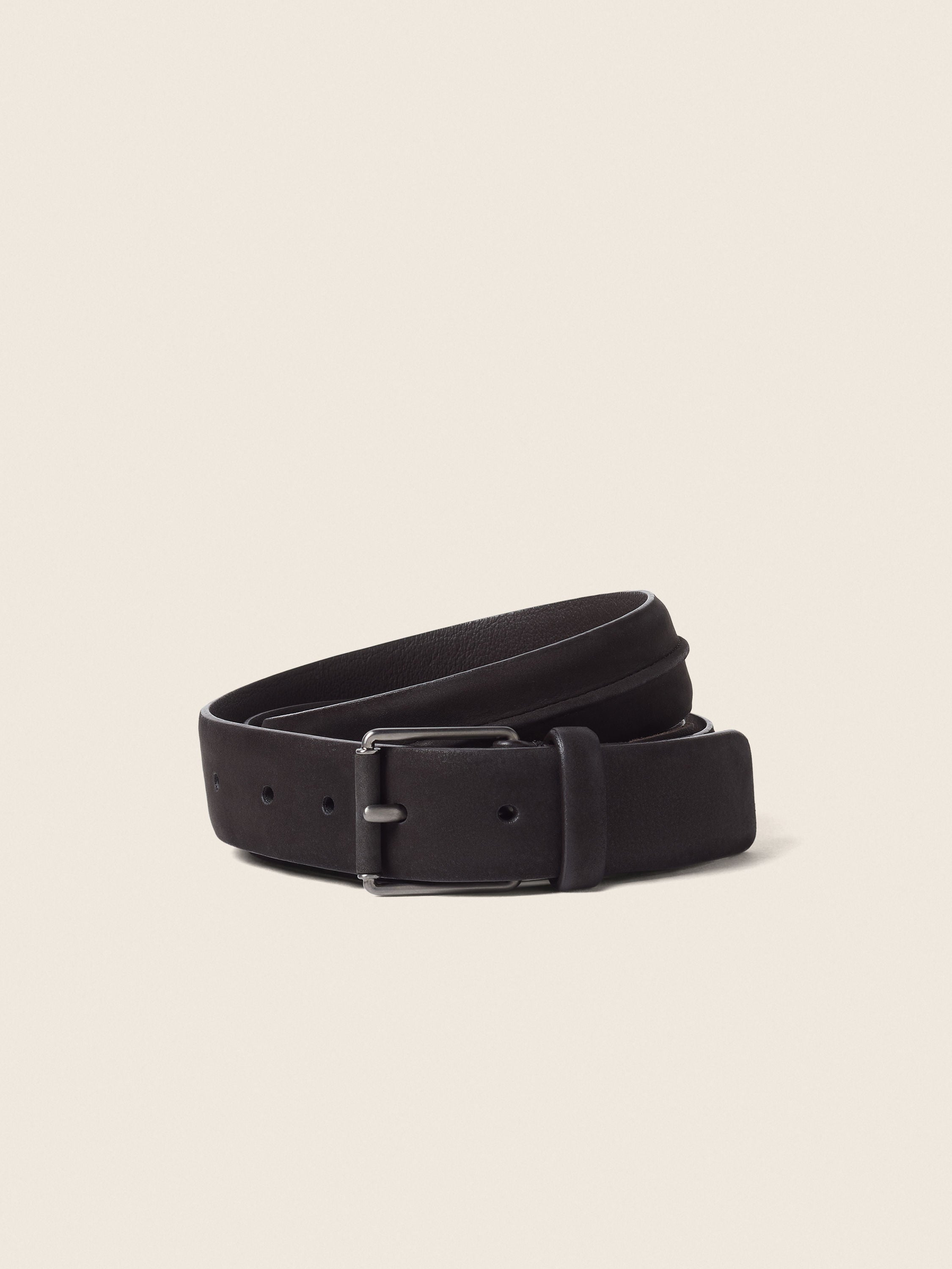 Zegna Dark Brown Nubuck Belt