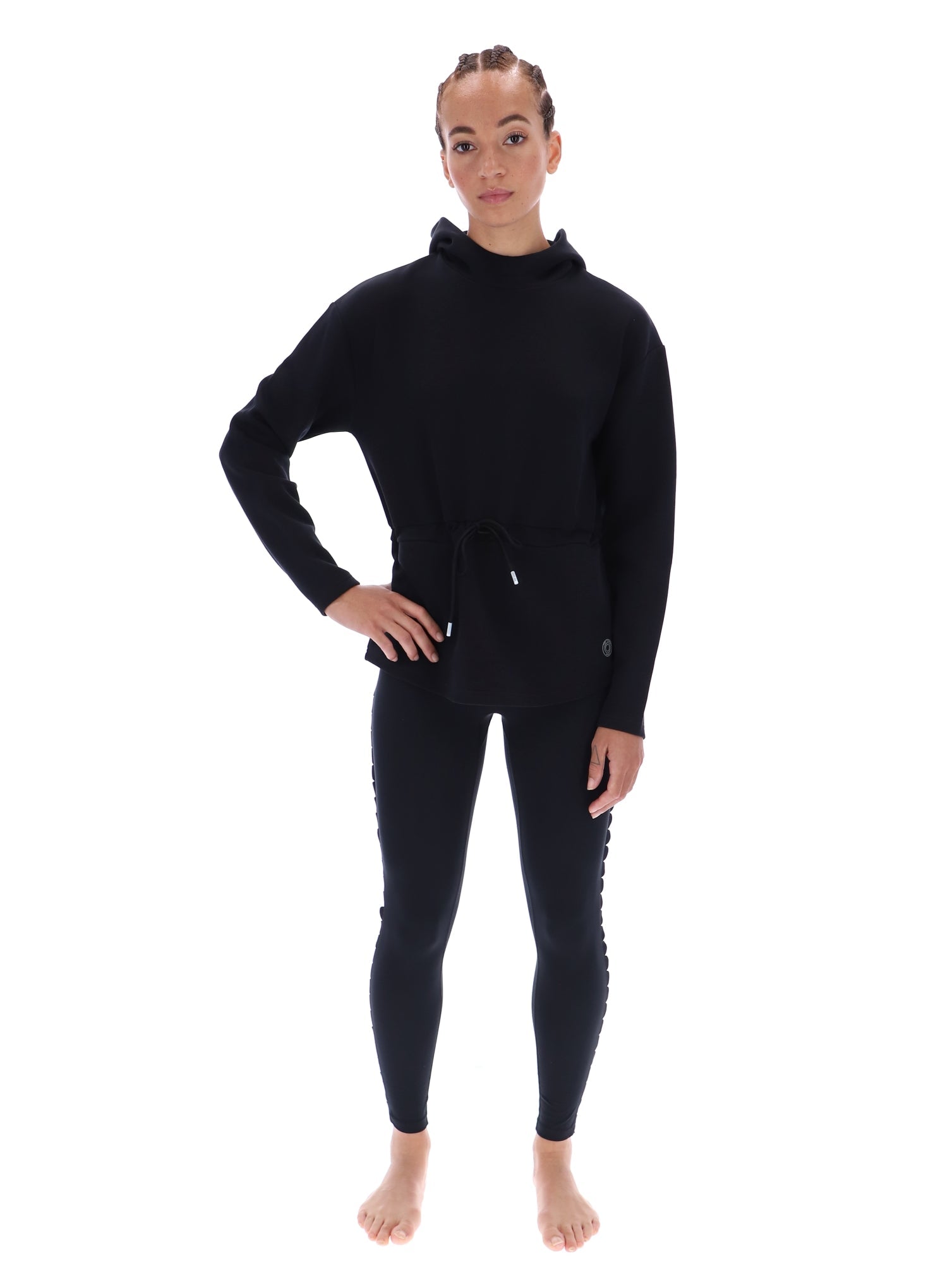 Ted Baker Lily Drawcord Waist Longline Active Hoodie Women's
